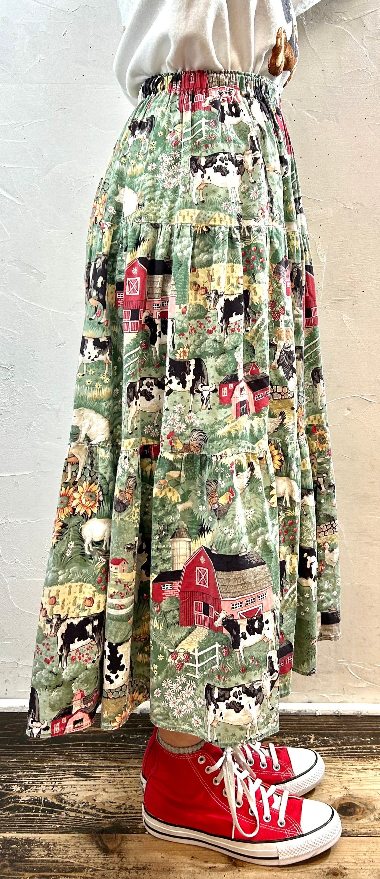 Vintage Tiered Skirt [K28923]