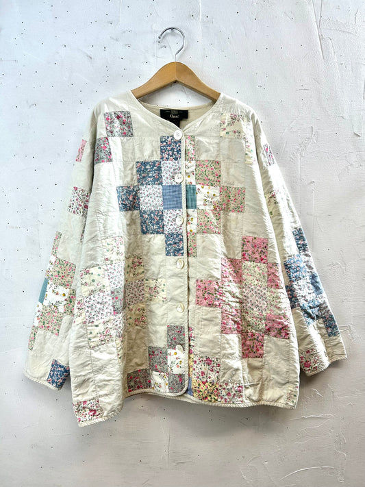 Vintage Patchwork Quilt Jacket 〜ORVIS〜 [L29145]