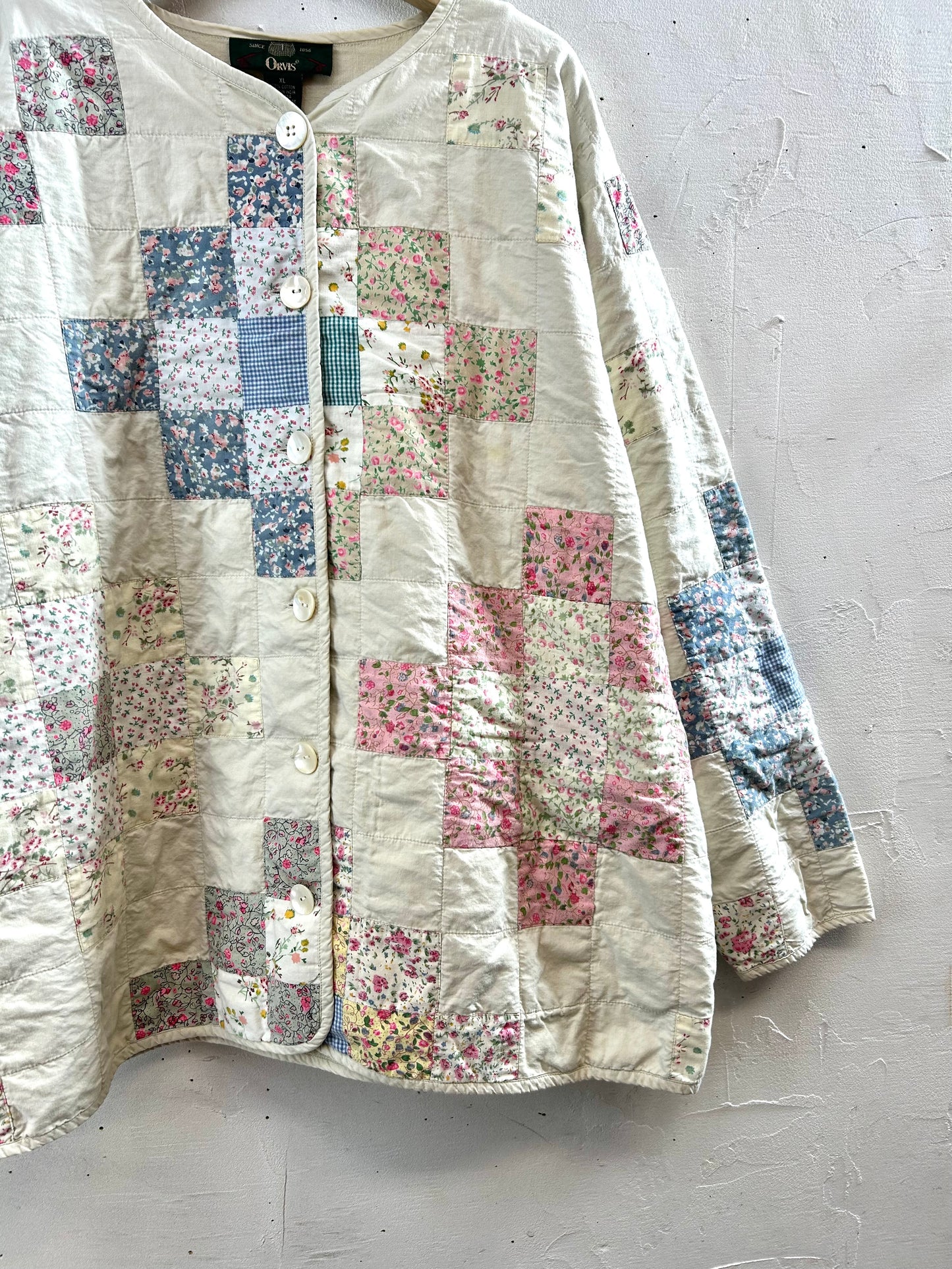 Vintage Patchwork Quilt Jacket 〜ORVIS〜 [L29145]