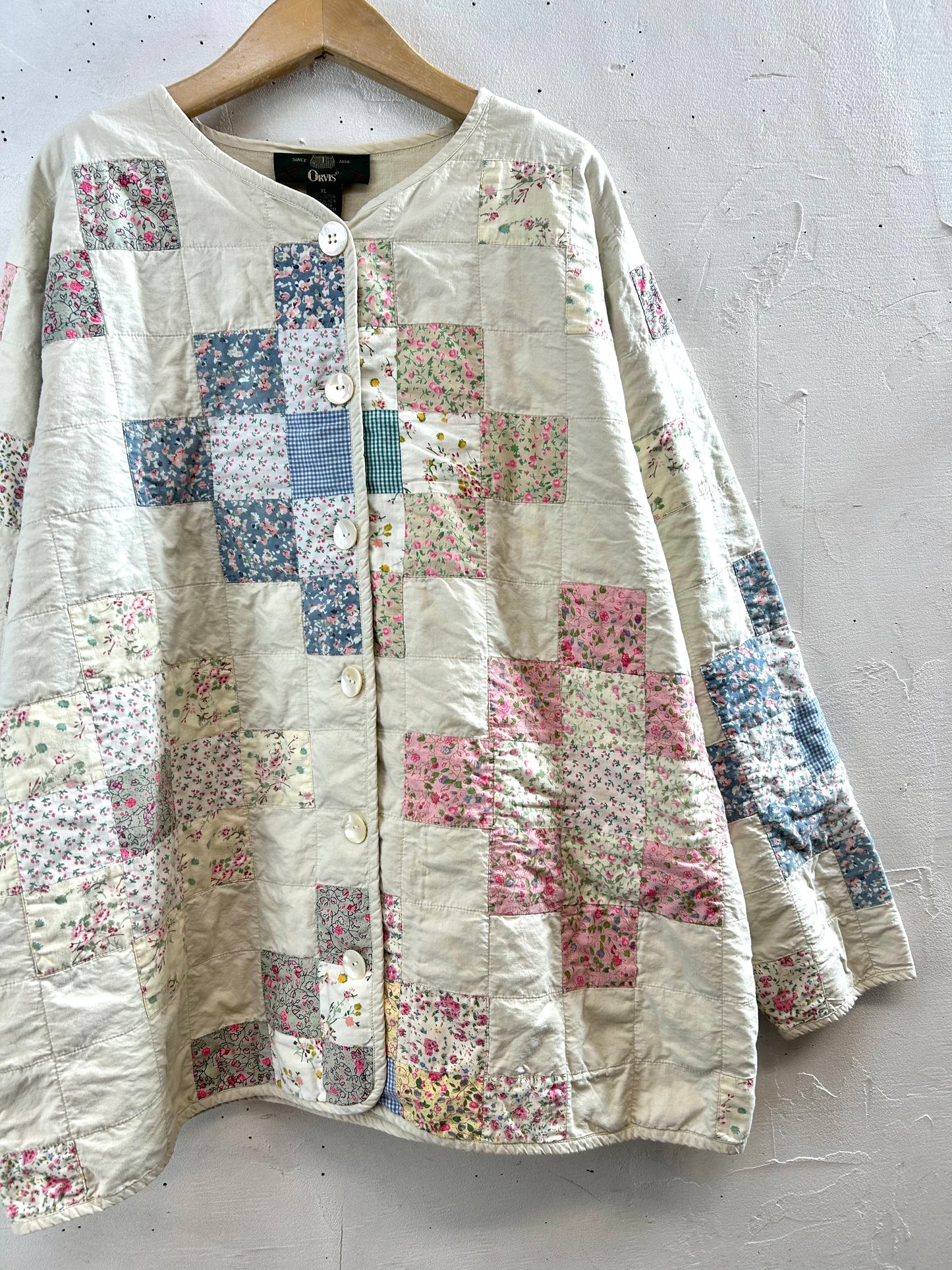 Vintage Patchwork Quilt Jacket 〜ORVIS〜 [L29145]
