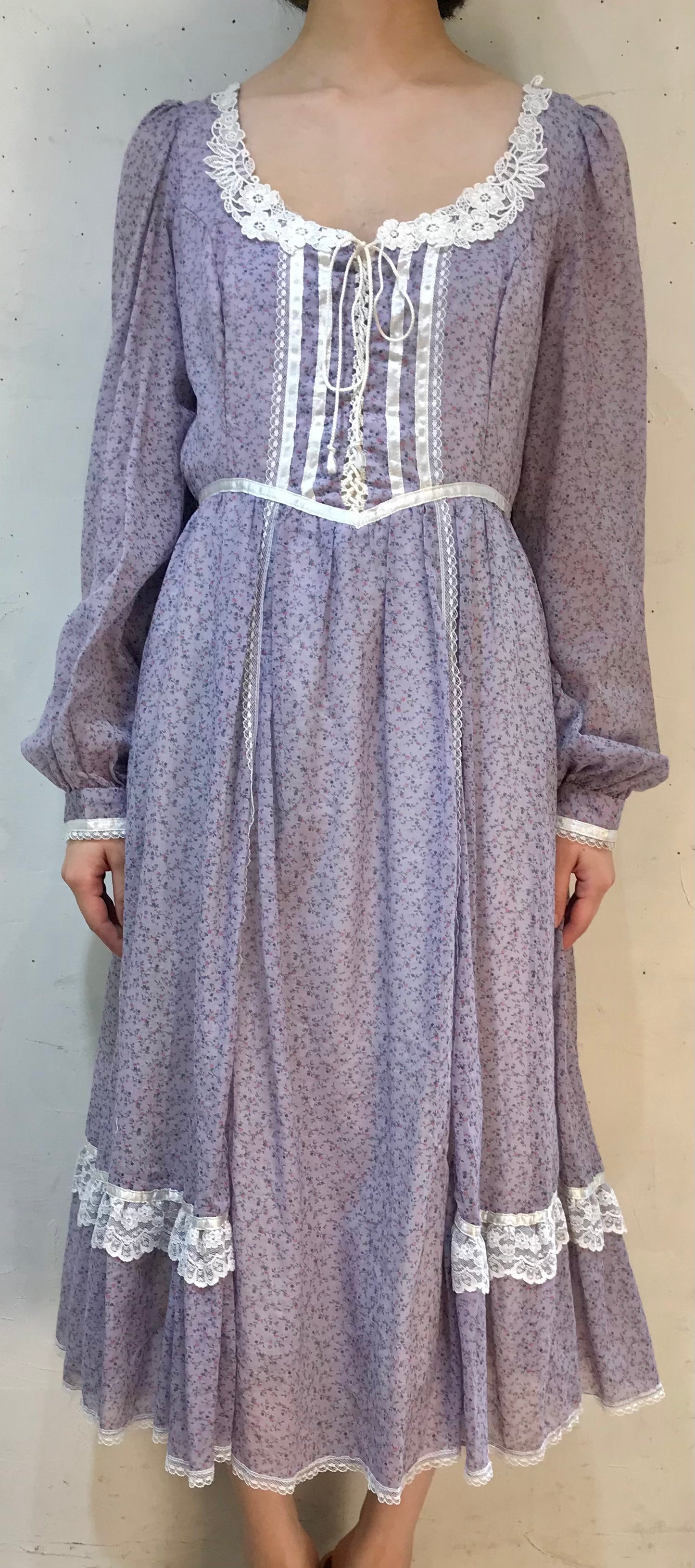 ’70s Vintage Dress〜GUNNE SAX〜[J25385］