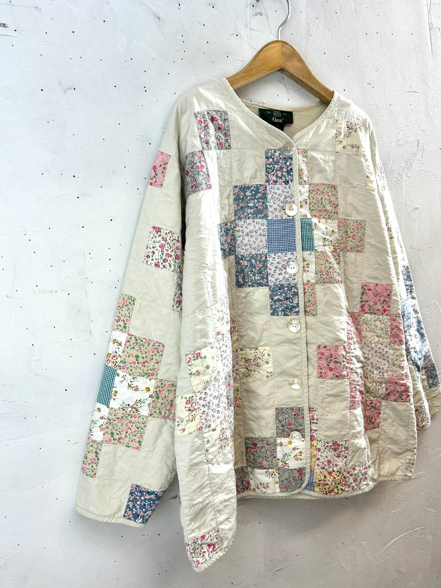 Vintage Patchwork Quilt Jacket 〜ORVIS〜 [L29145]