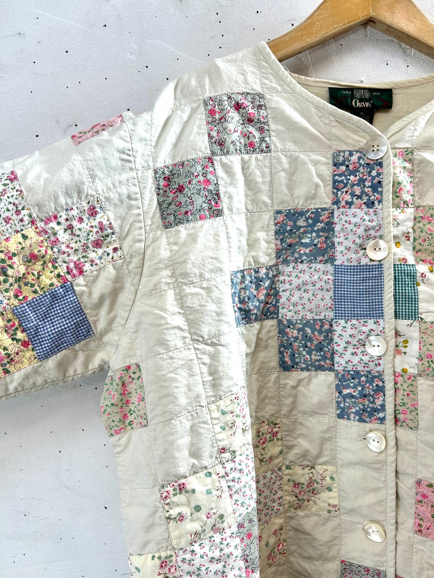 Vintage Patchwork Quilt Jacket 〜ORVIS〜 [L29145]