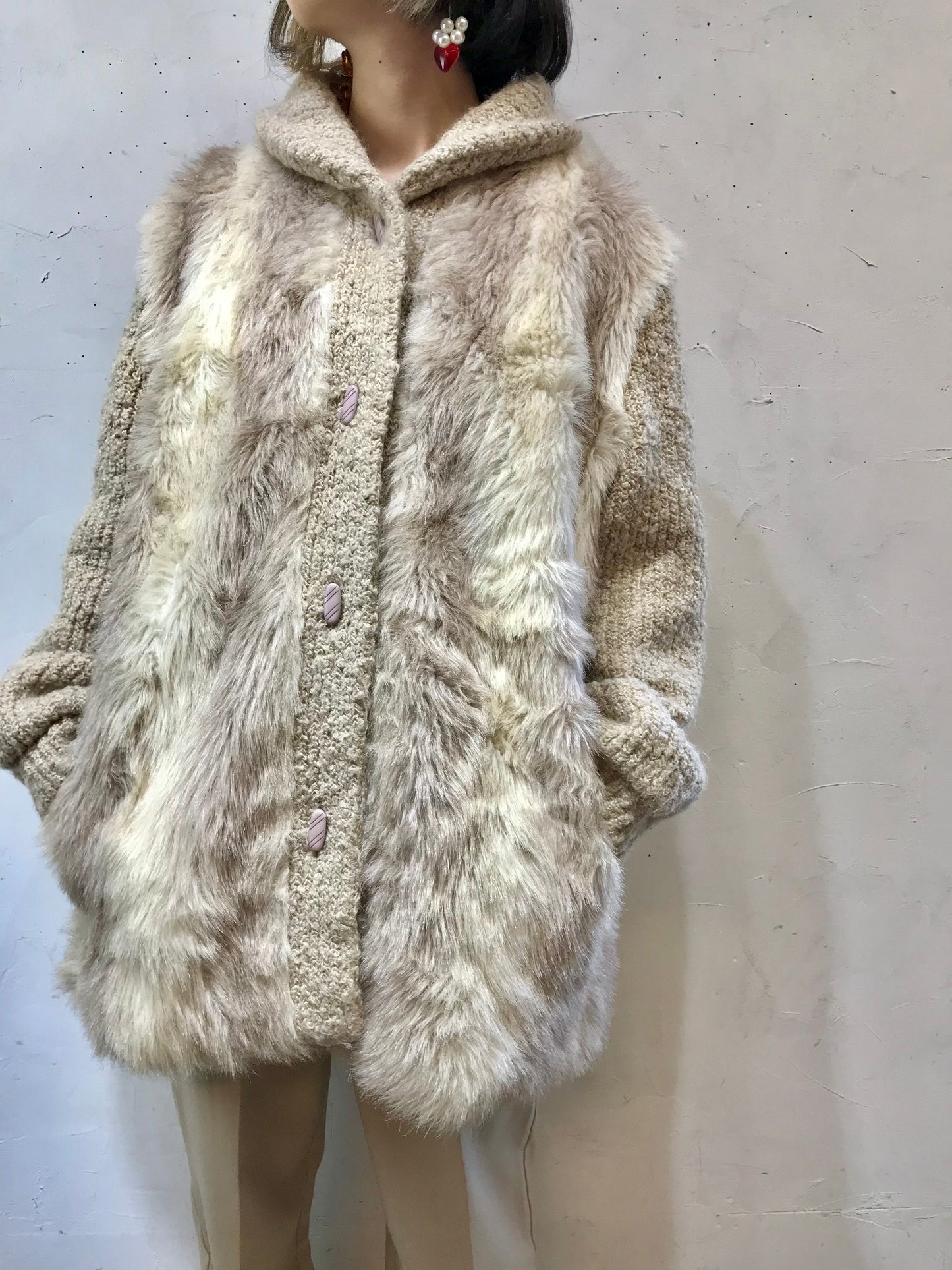 Vintage Eco Fur Jacket UNION MADE [K25627]