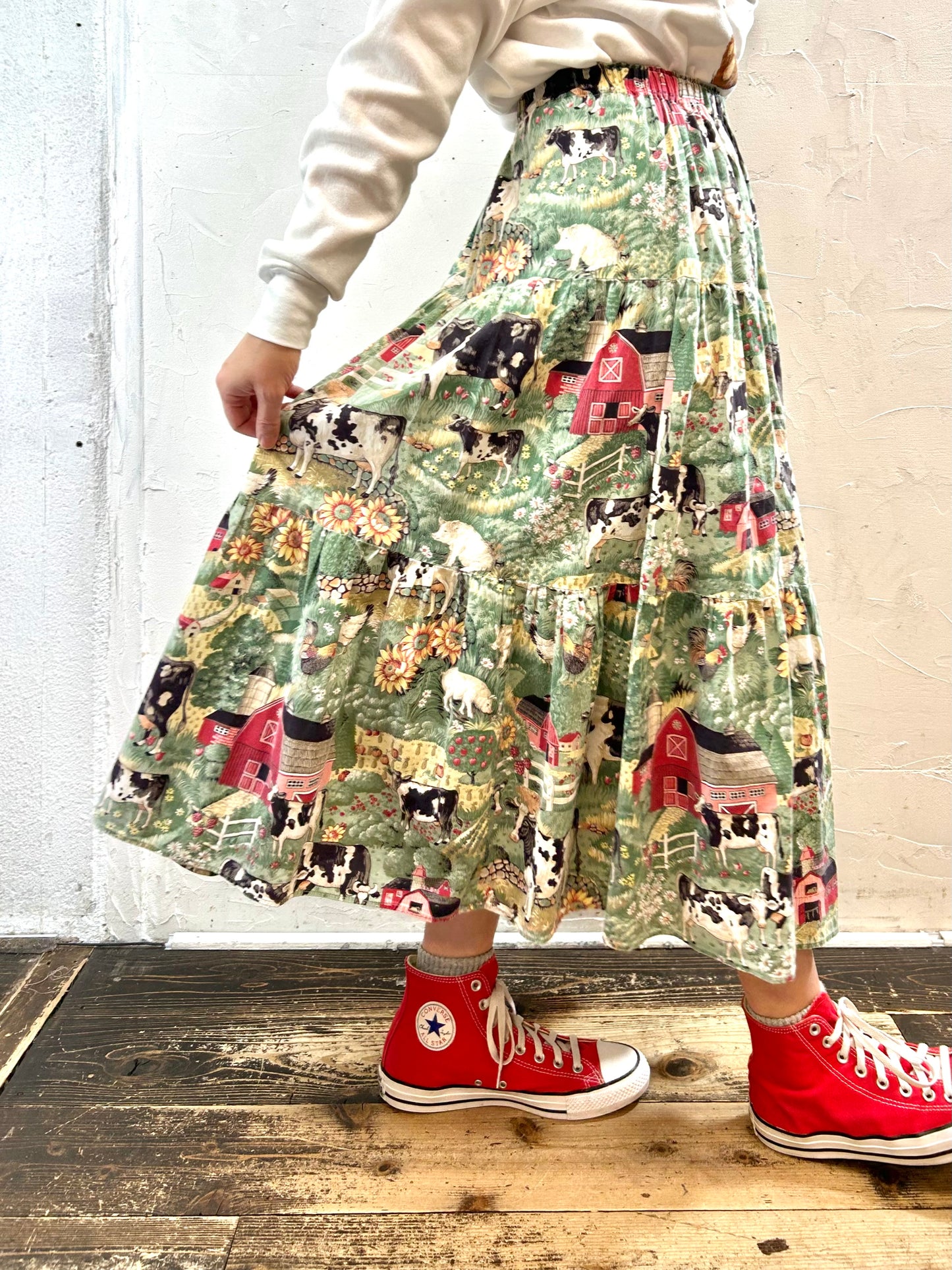 Vintage Tiered Skirt [K28923]