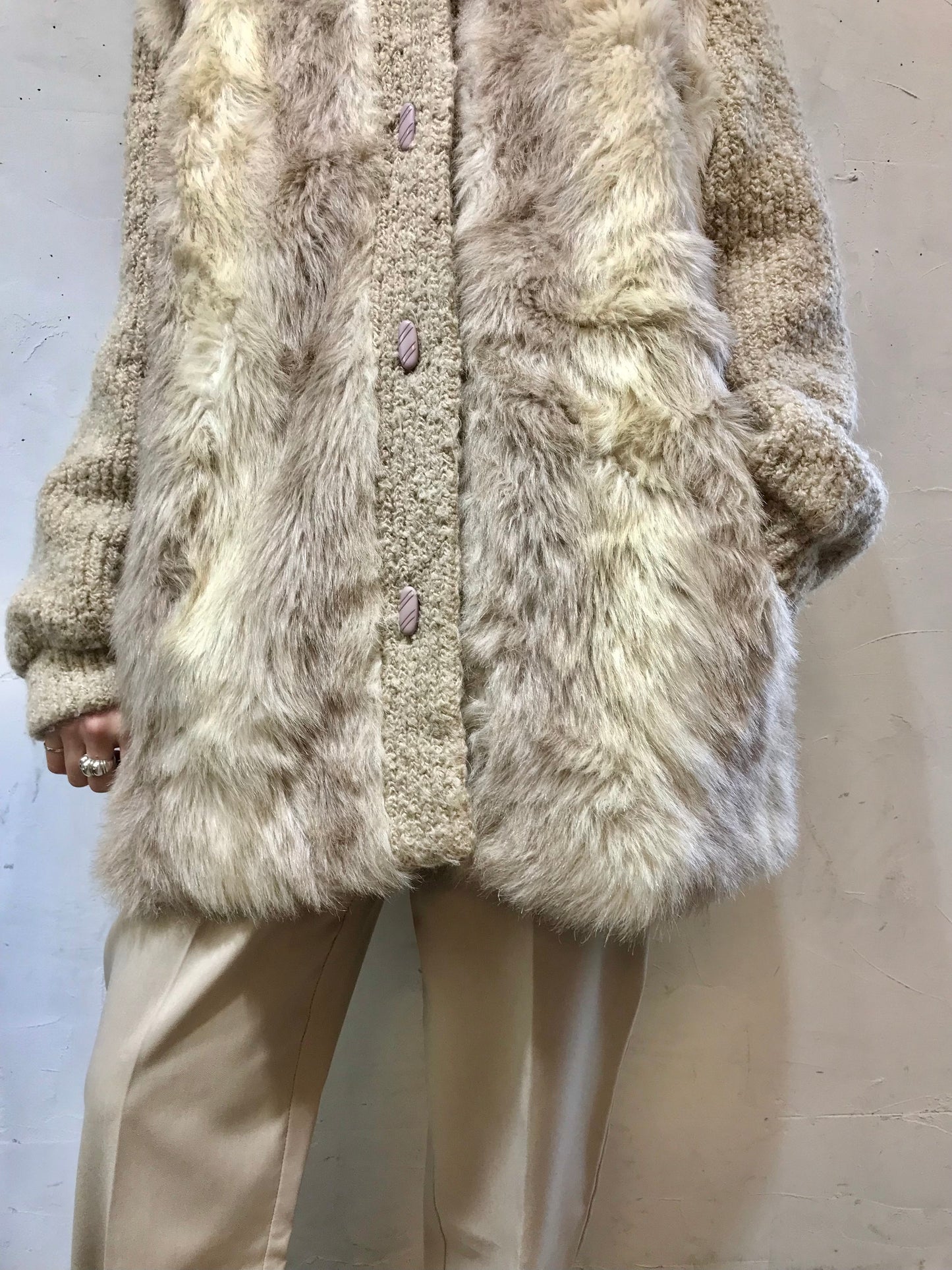 Vintage Eco Fur Jacket UNION MADE [K25627]