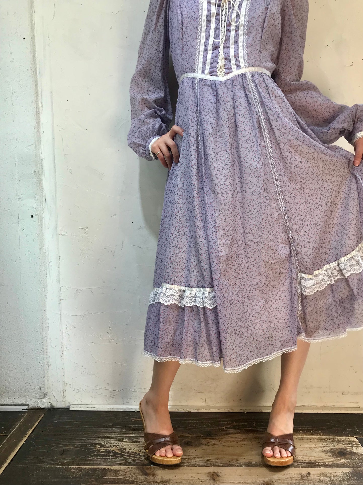 ’70s Vintage Dress〜GUNNE SAX〜[J25385］