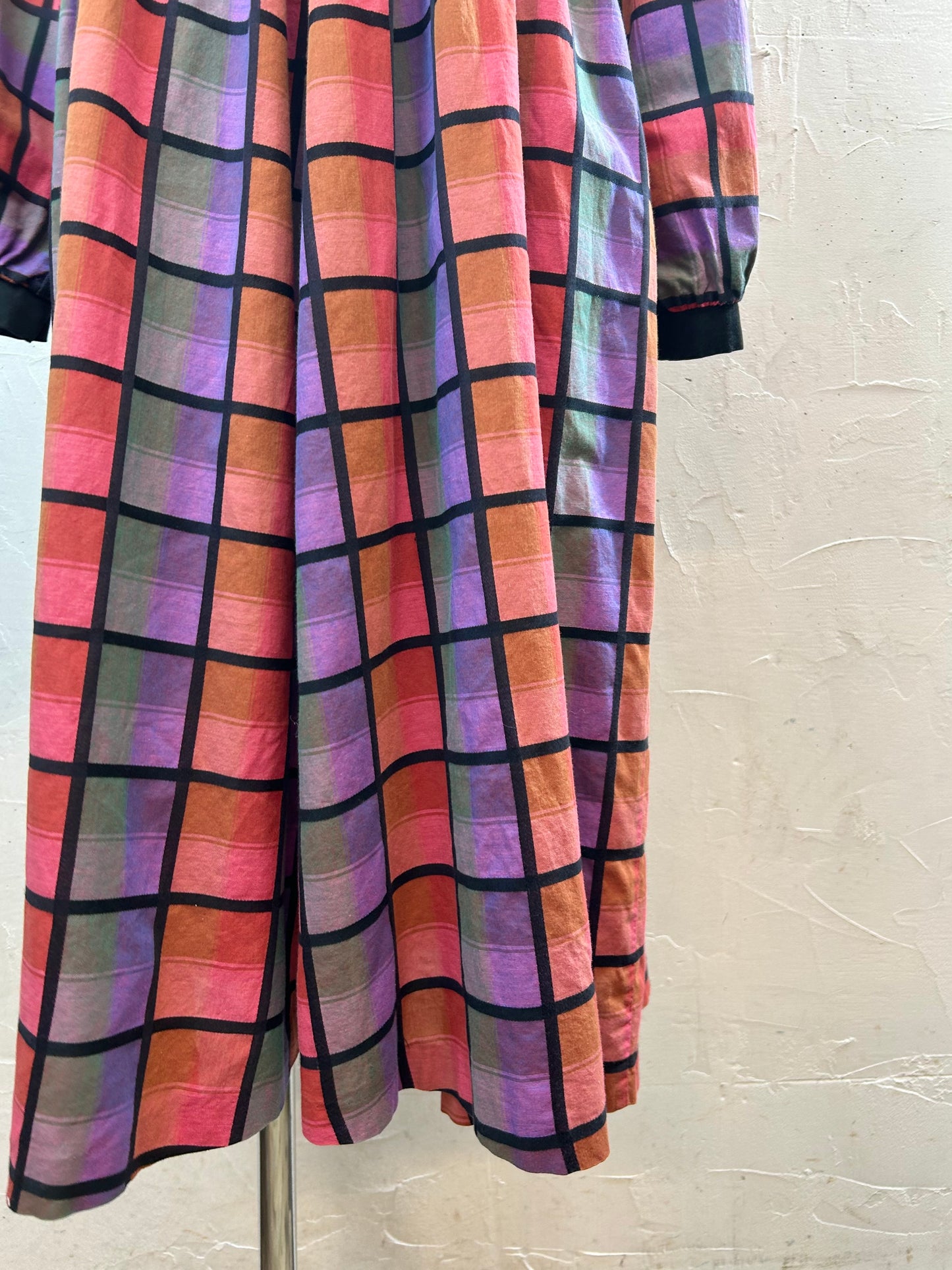 Vintage Plaid Dress [B29586]