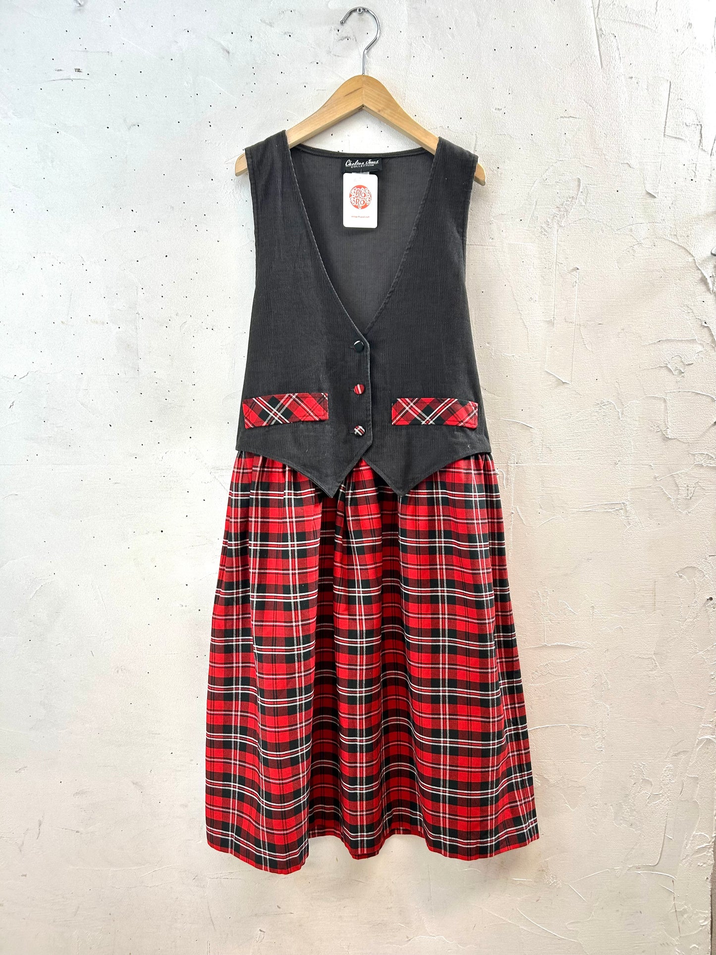 Vintage Layered Style Dress  [L29146]