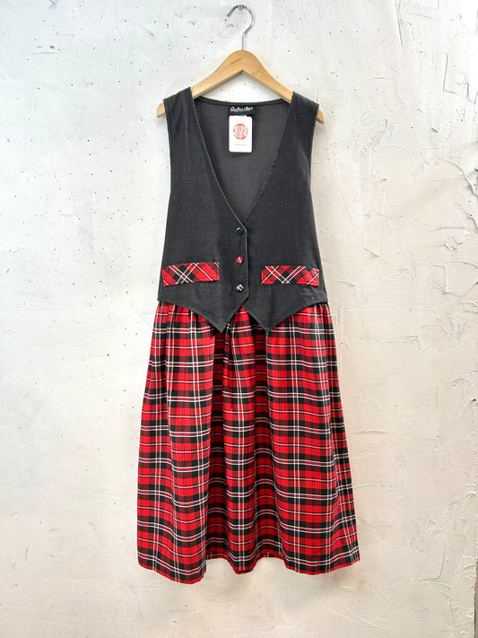 Vintage Layered Style Dress  [L29146]