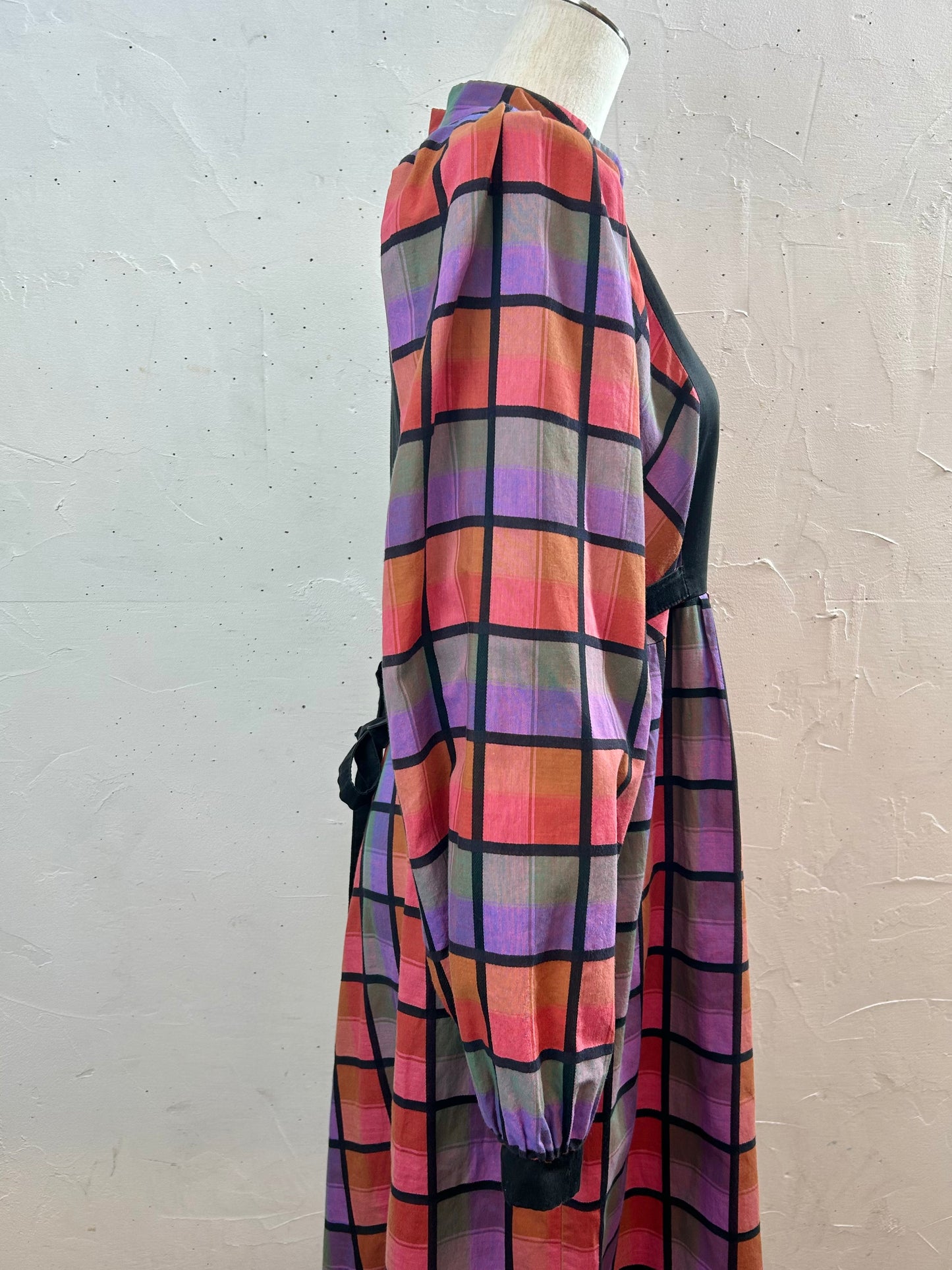 Vintage Plaid Dress [B29586]