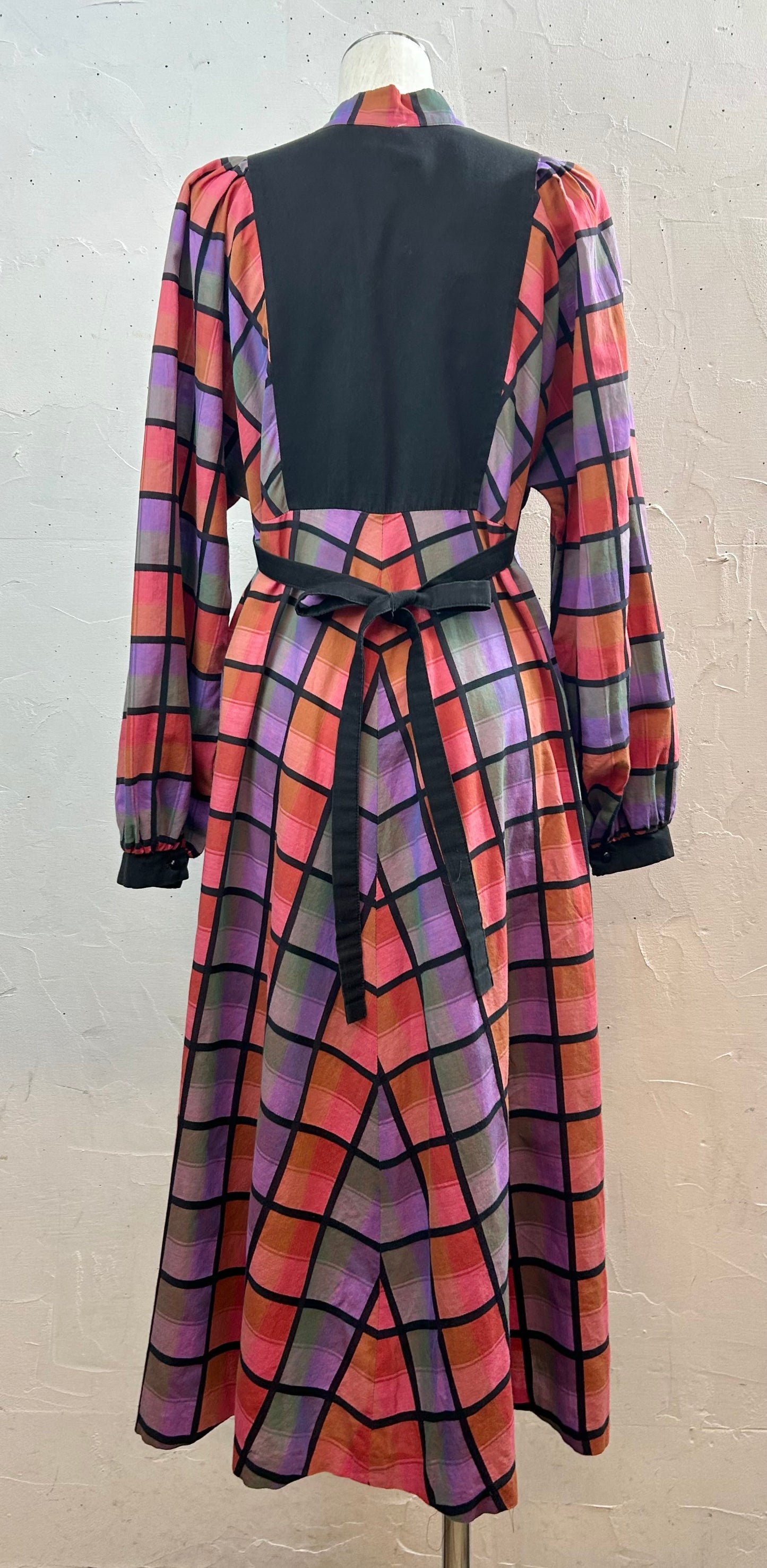 Vintage Plaid Dress [B29586]