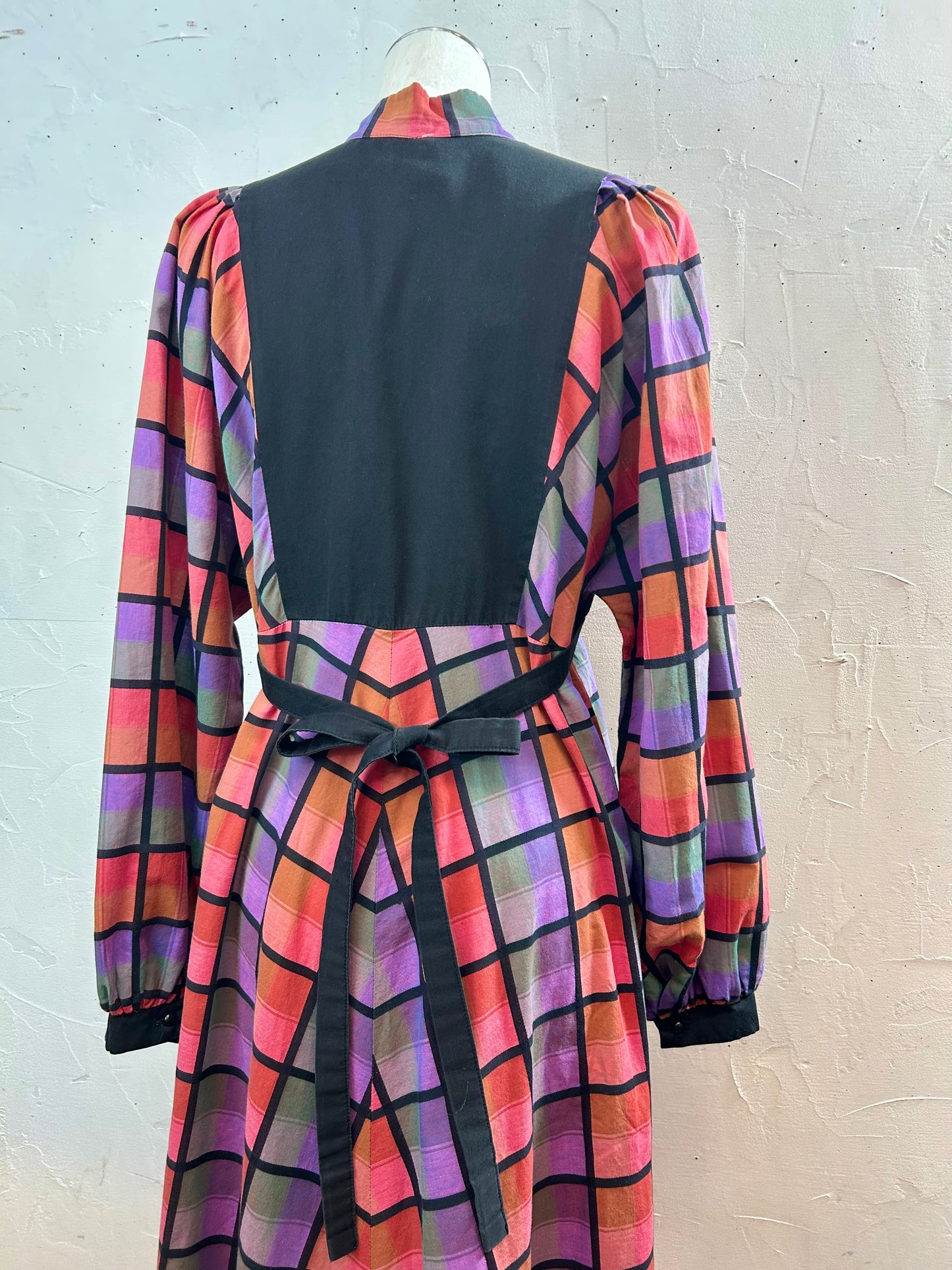 Vintage Plaid Dress [B29586]