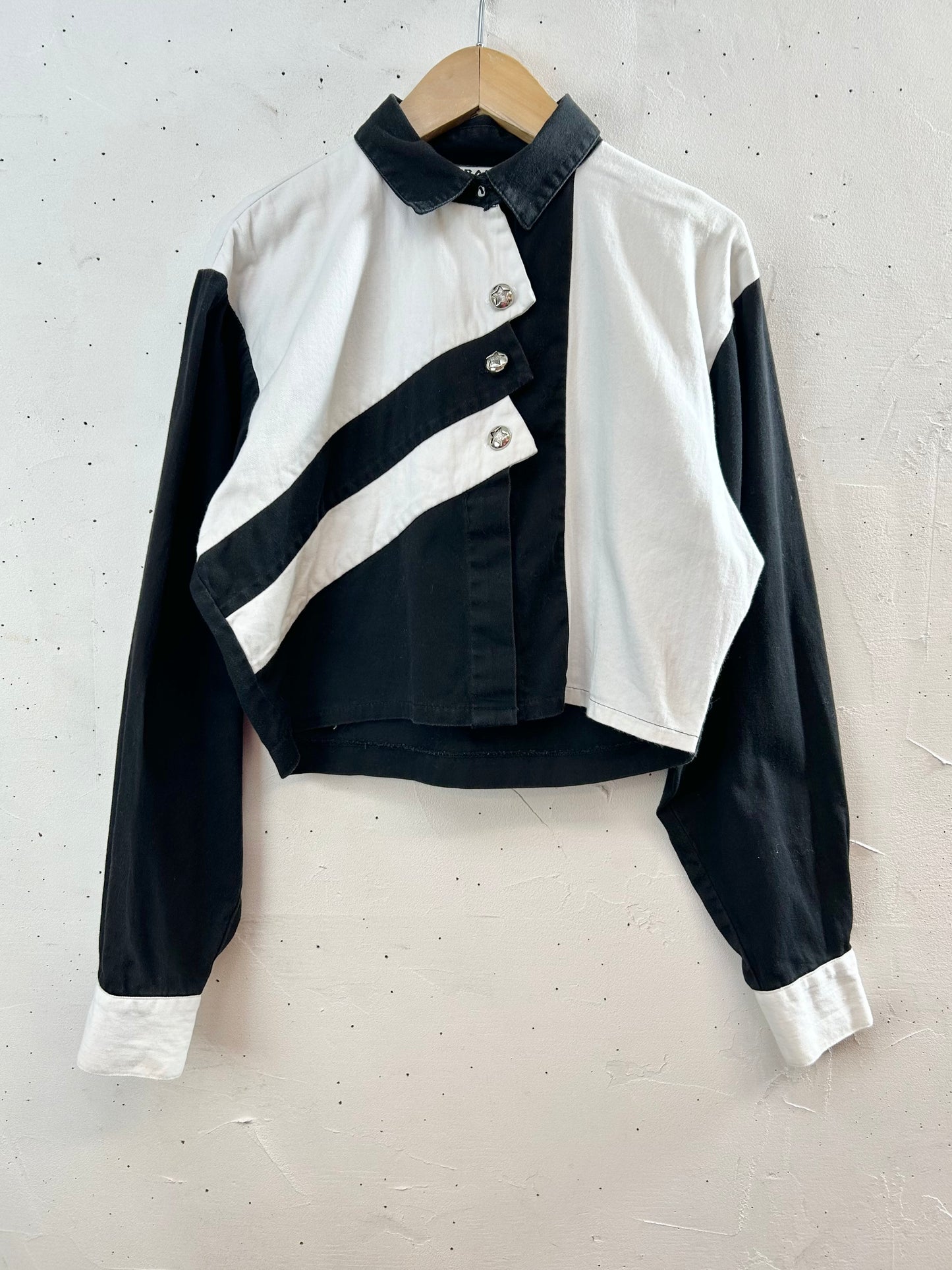 Vintage Asymmetry Design Shirt MADE lN USA [D30020]