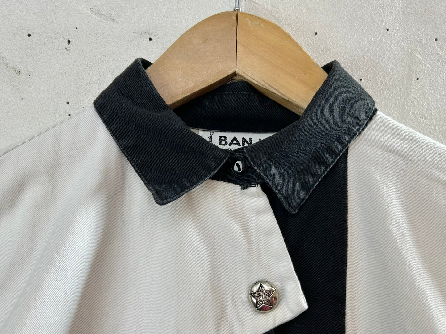 Vintage Asymmetry Design Shirt MADE lN USA [D30020]