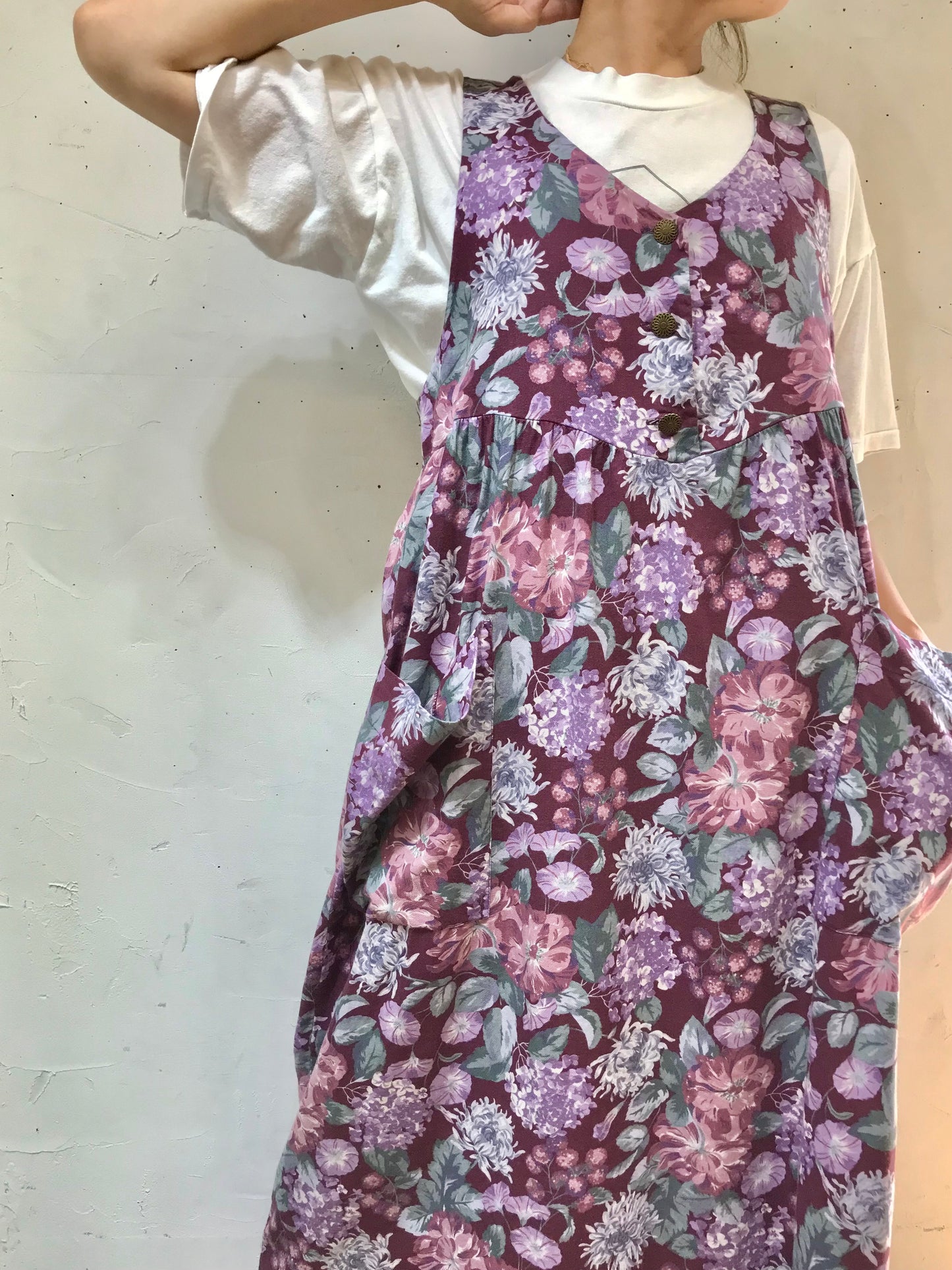 Vintage Over Dress 〜Laura Ashley〜 [H24741]