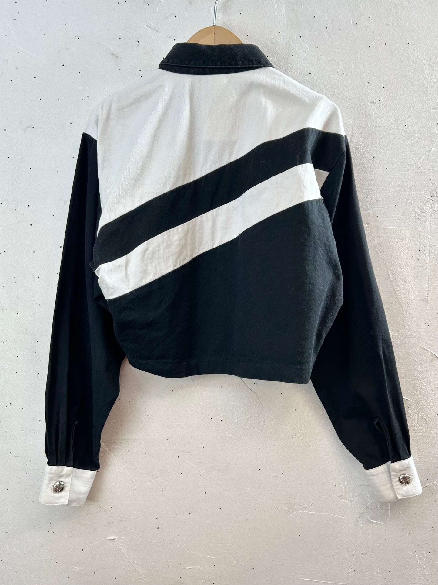 Vintage Asymmetry Design Shirt MADE lN USA [D30020]