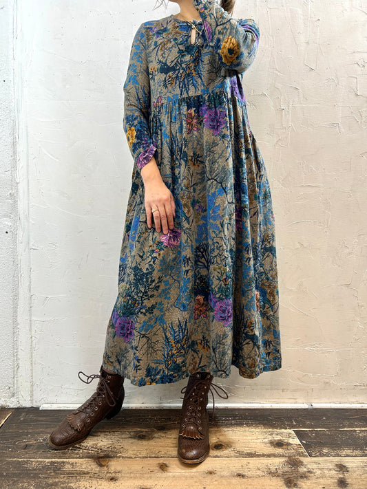 Vintage Flower Dress [J28706]