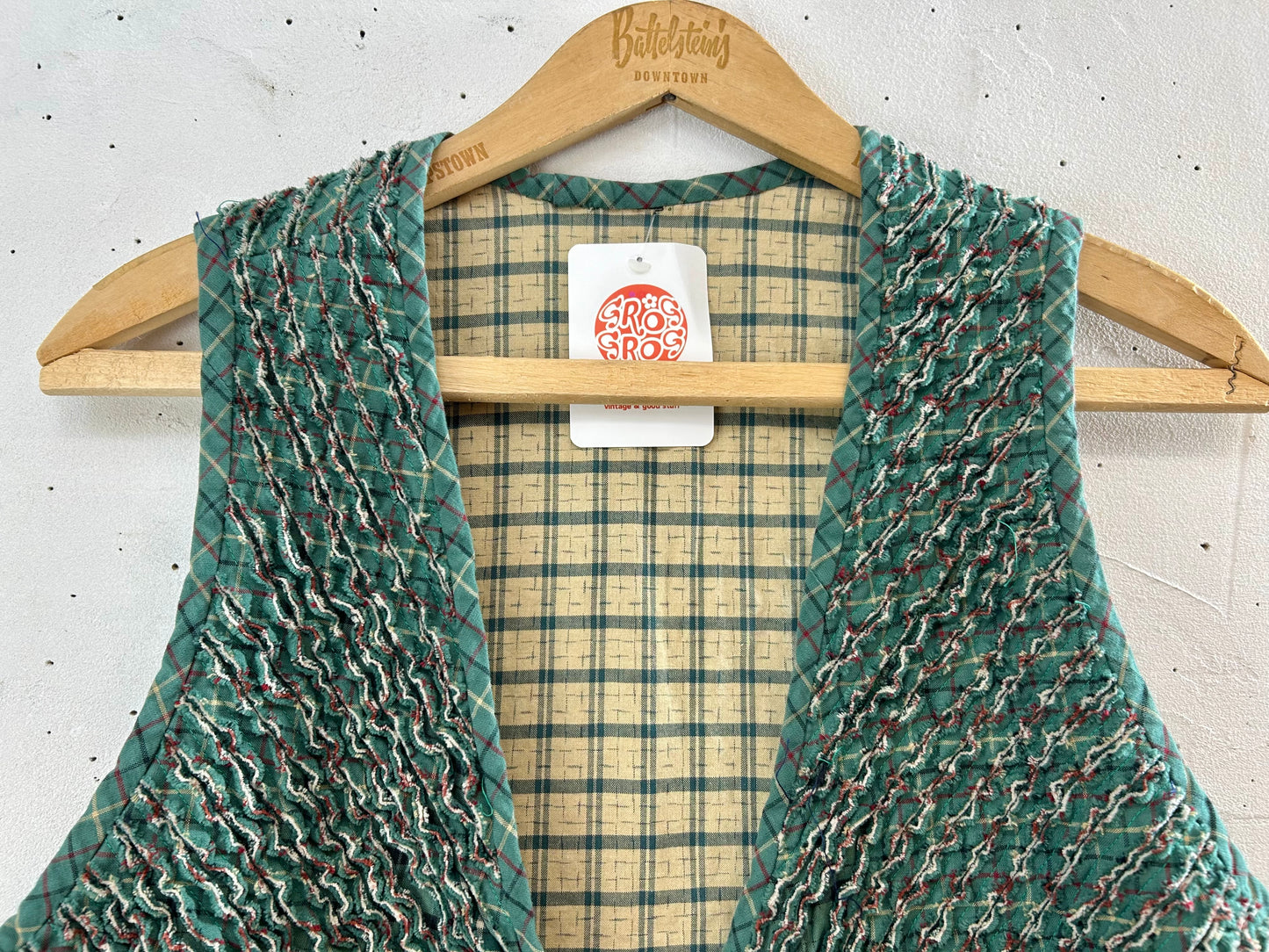 Vintage Slash Quilt Vest [E30230]