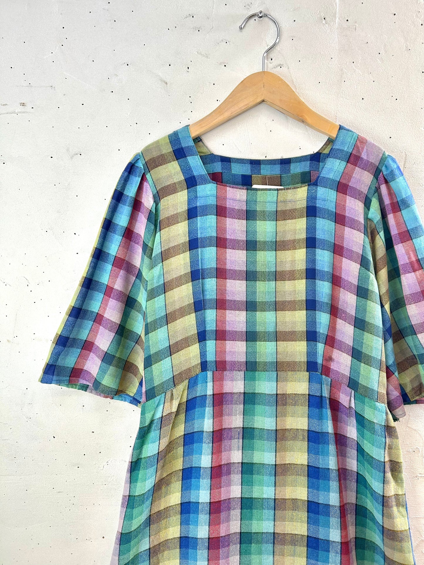 Vintage Plaid Dress [C29800]