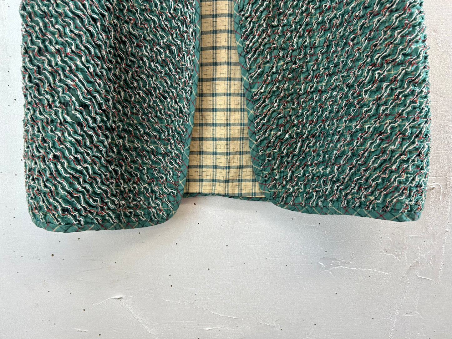Vintage Slash Quilt Vest [E30230]
