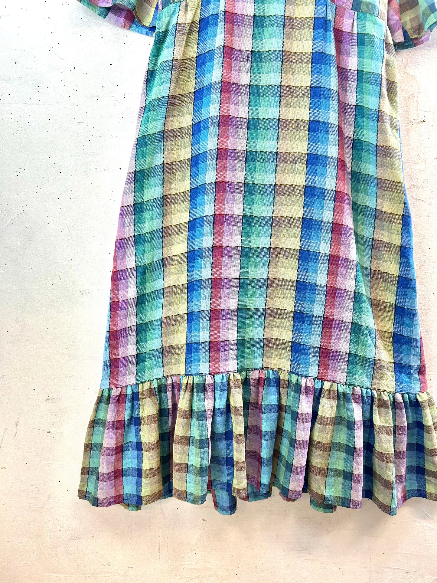 Vintage Plaid Dress [C29800]