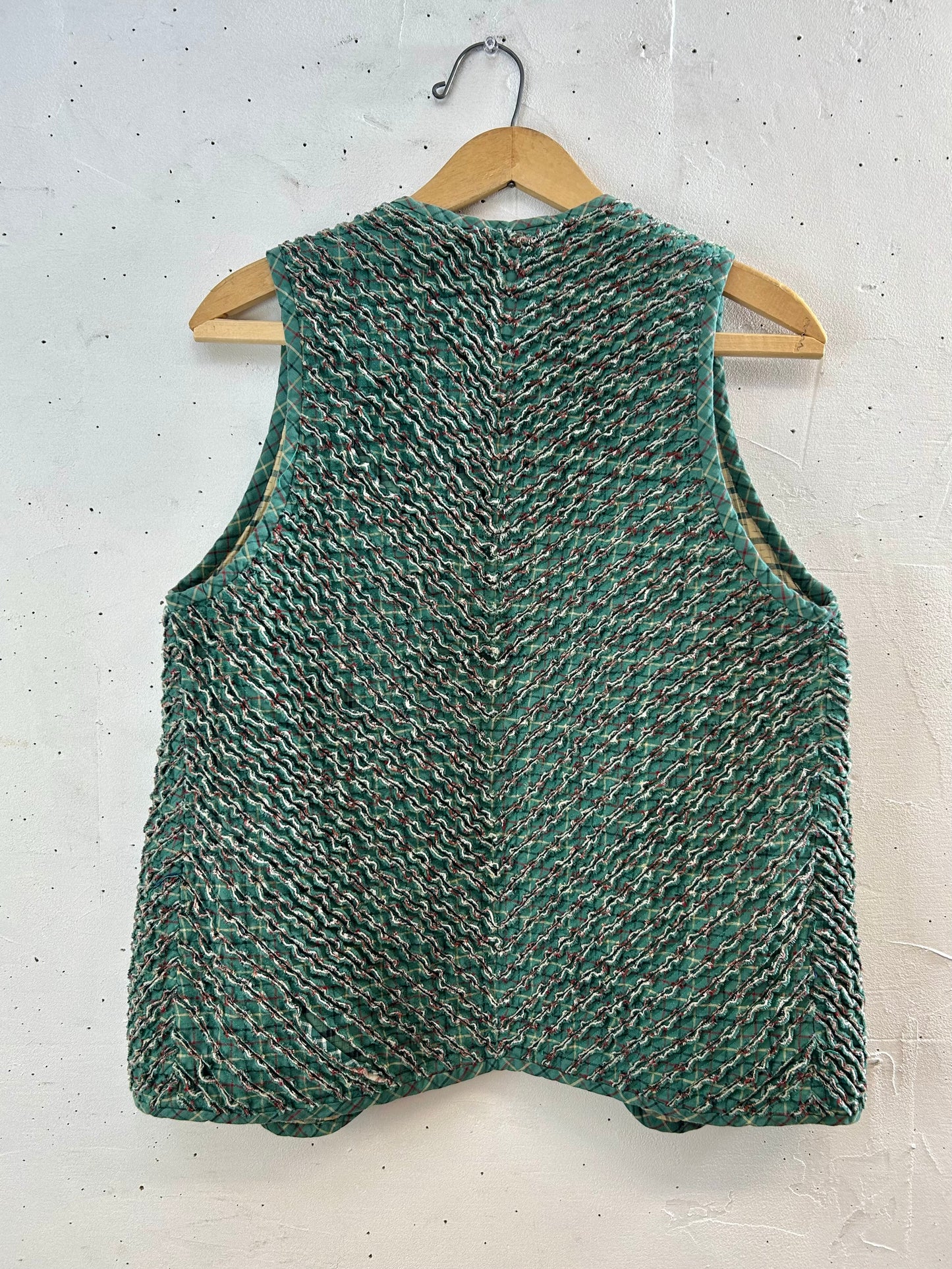 Vintage Slash Quilt Vest [E30230]