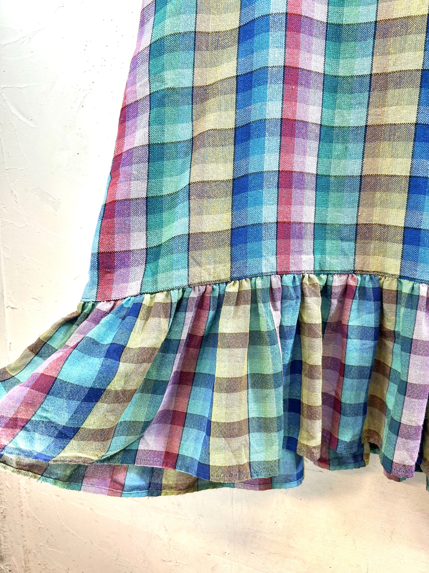 Vintage Plaid Dress [C29800]