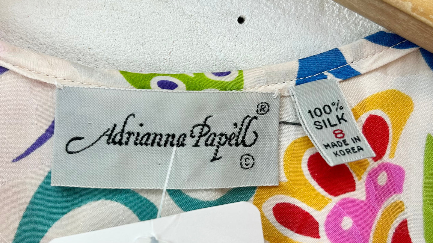 ’80s Vintage Ruffle Dress 〜Adrianna Papell〜 [D30022]