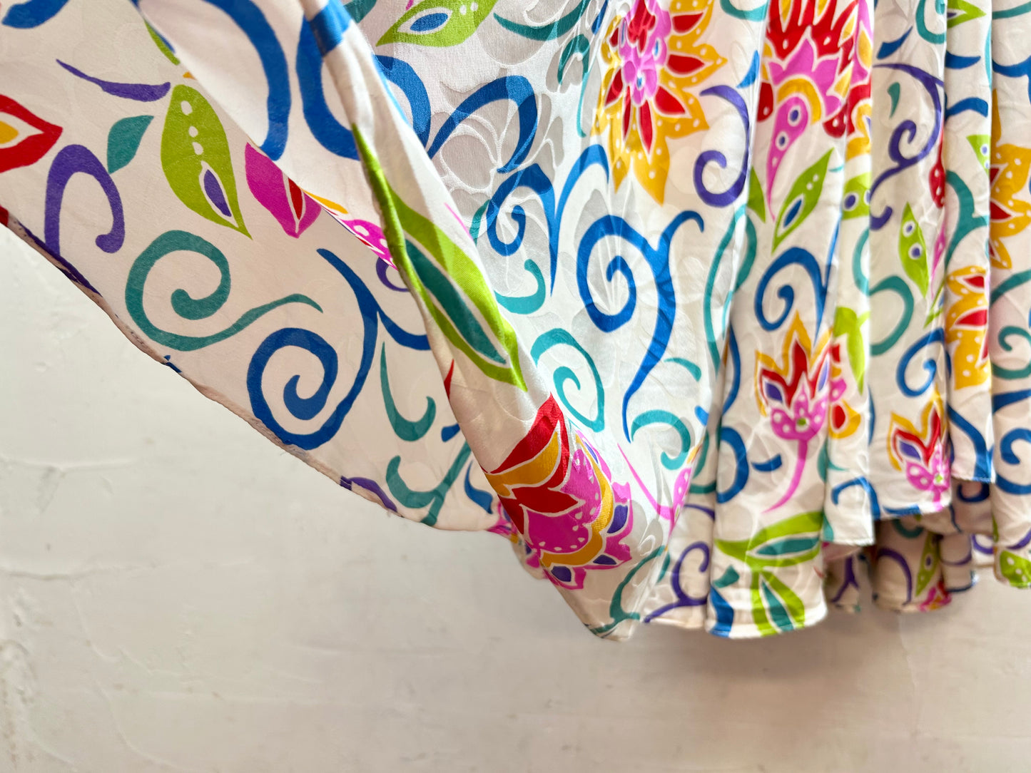 ’80s Vintage Ruffle Dress 〜Adrianna Papell〜 [D30022]