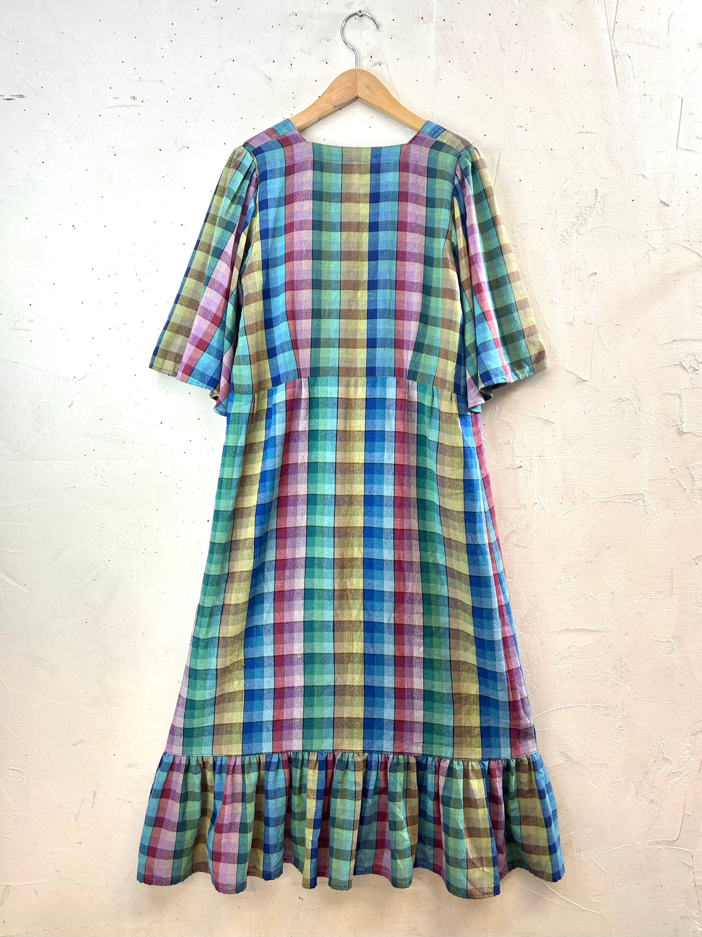 Vintage Plaid Dress [C29800]