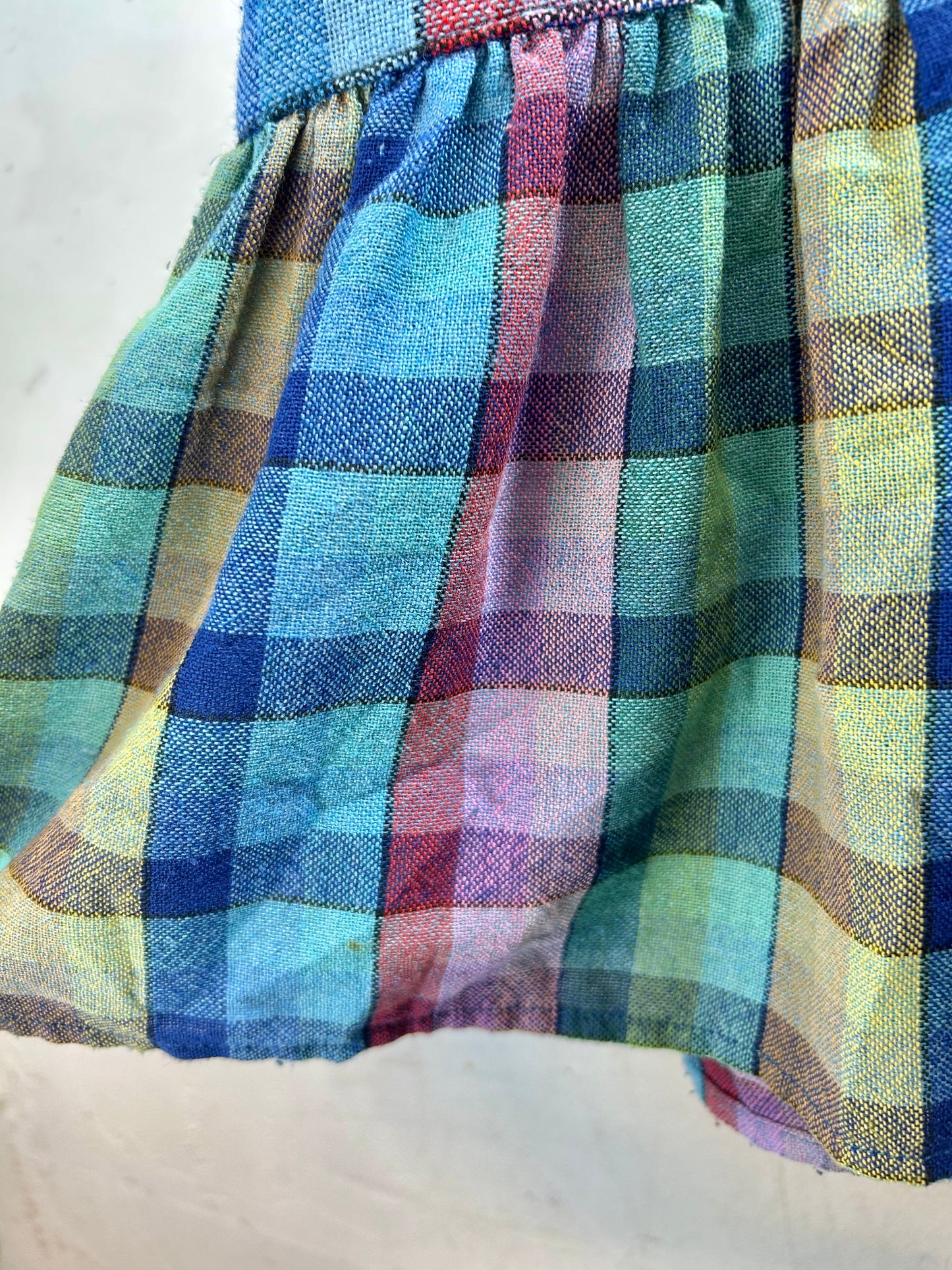 Vintage Plaid Dress [C29800]