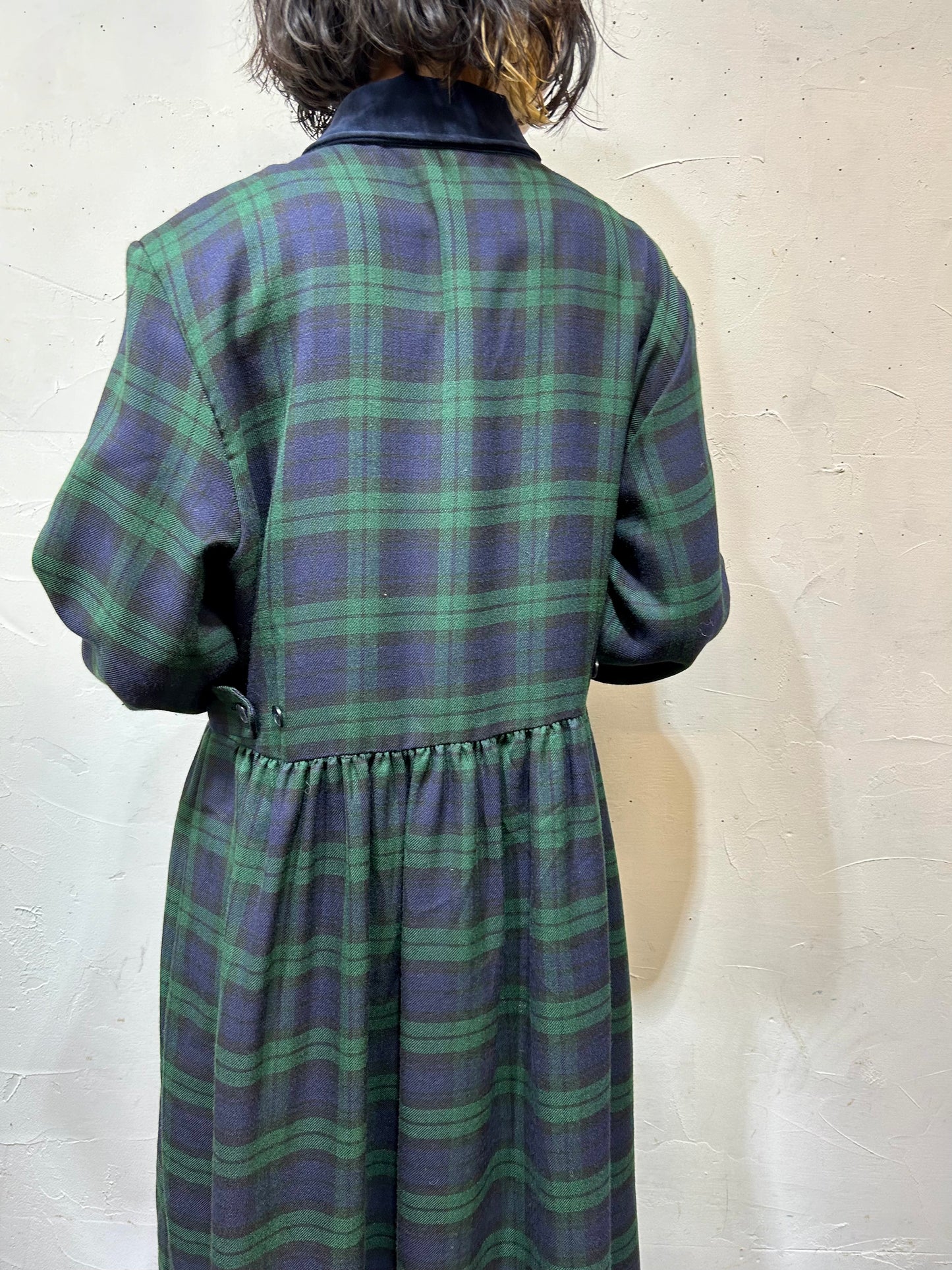 Vintage Black Watch Dress [L25872]