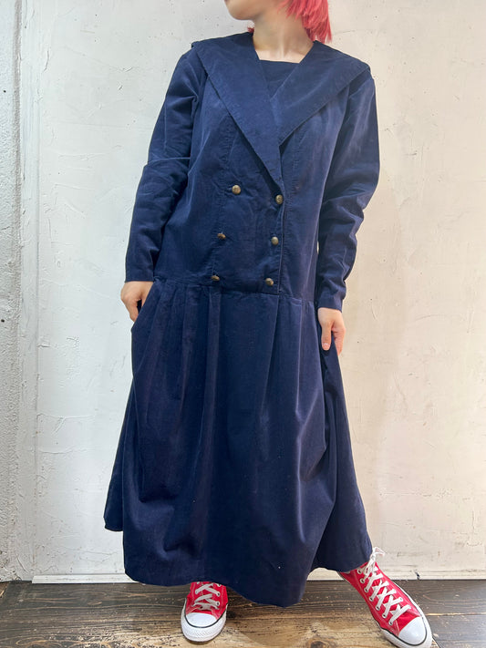 Vintage Corduroy Dress 〜Laura Ashley〜 [I25004]