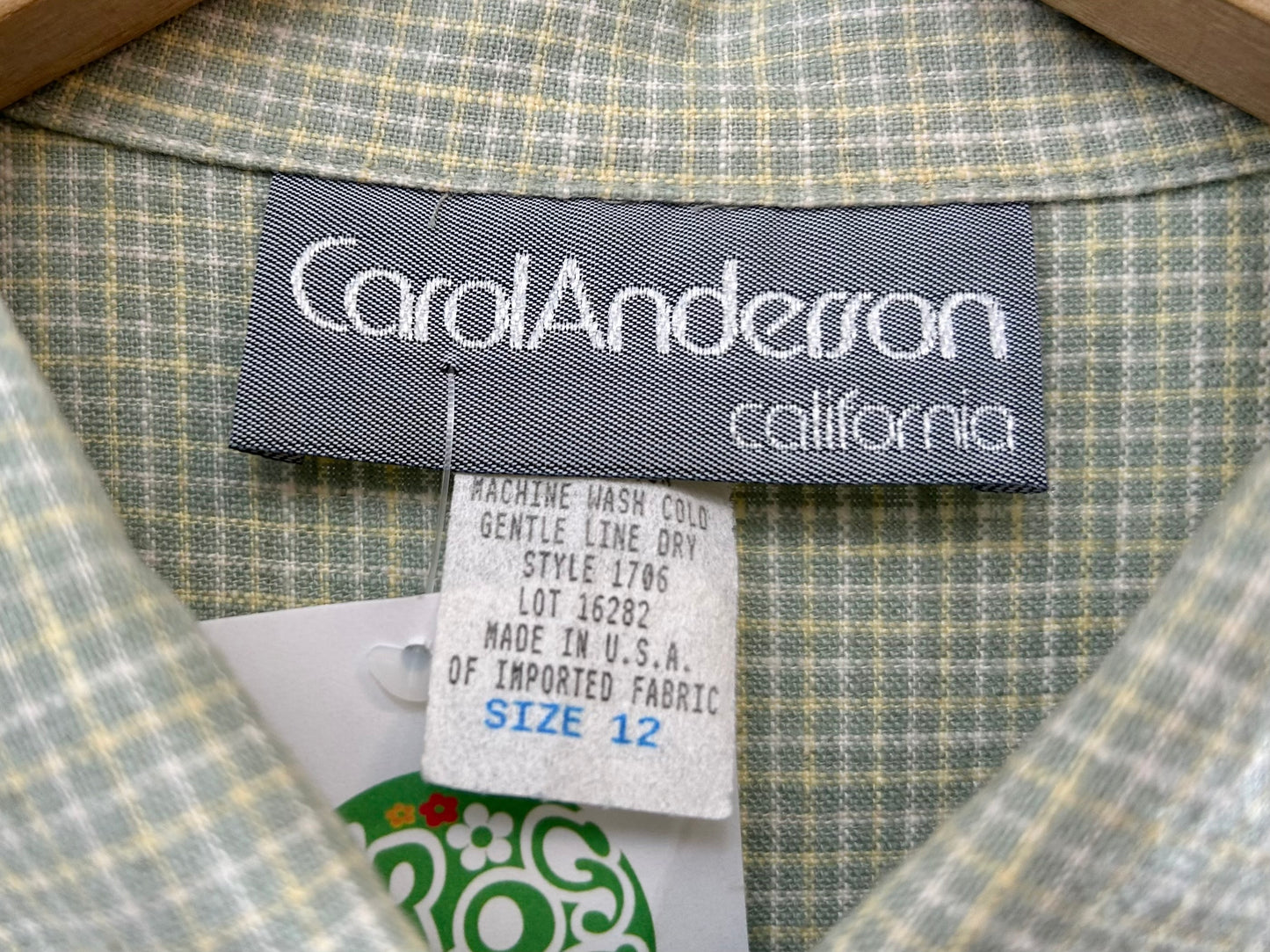 Vintage Layered Style Dress MADE IN USA [E30229]