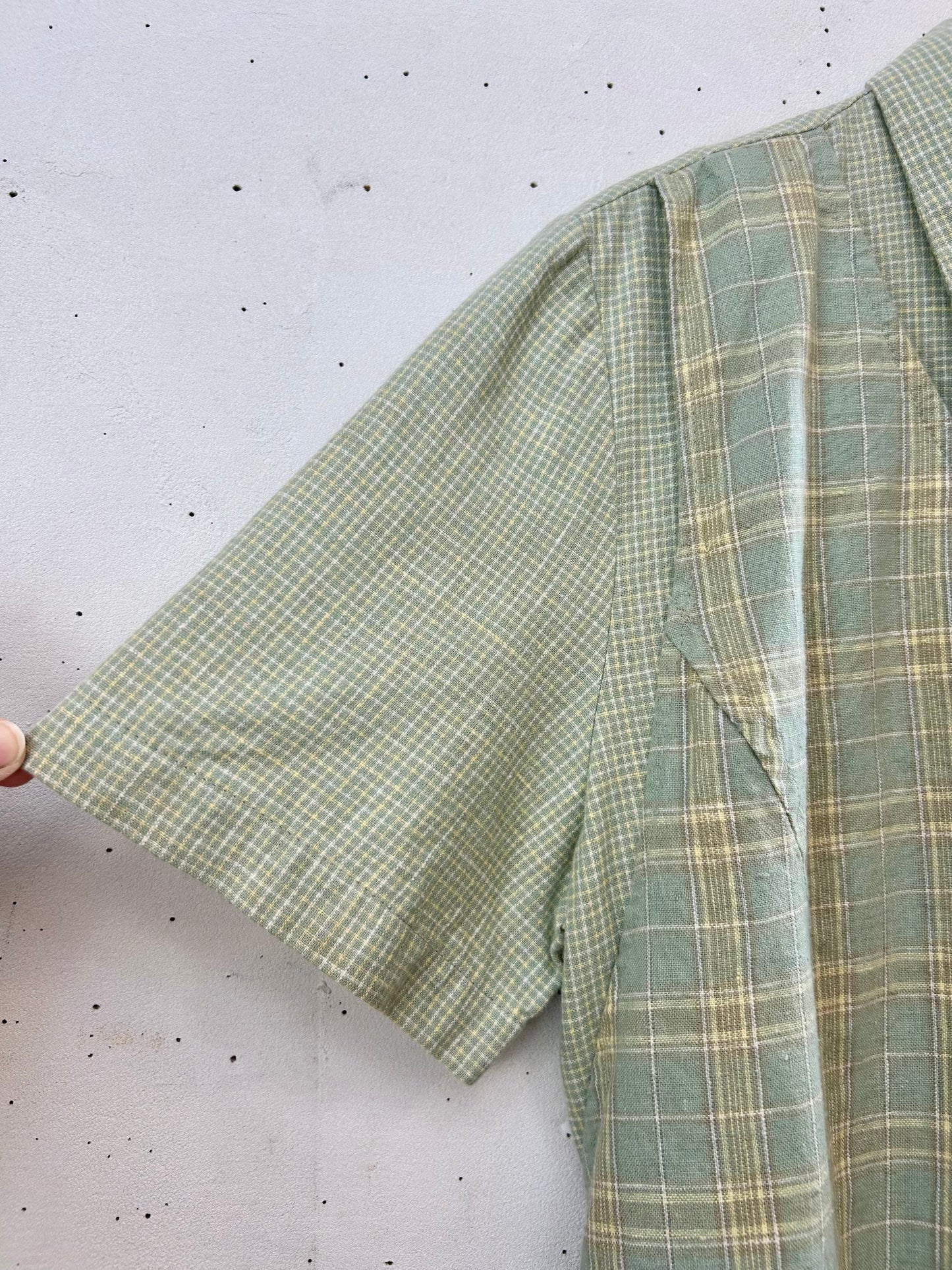 Vintage Layered Style Dress MADE IN USA [E30229]