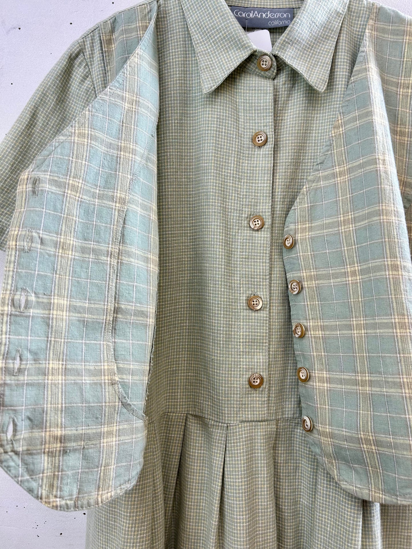 Vintage Layered Style Dress MADE IN USA [E30229]