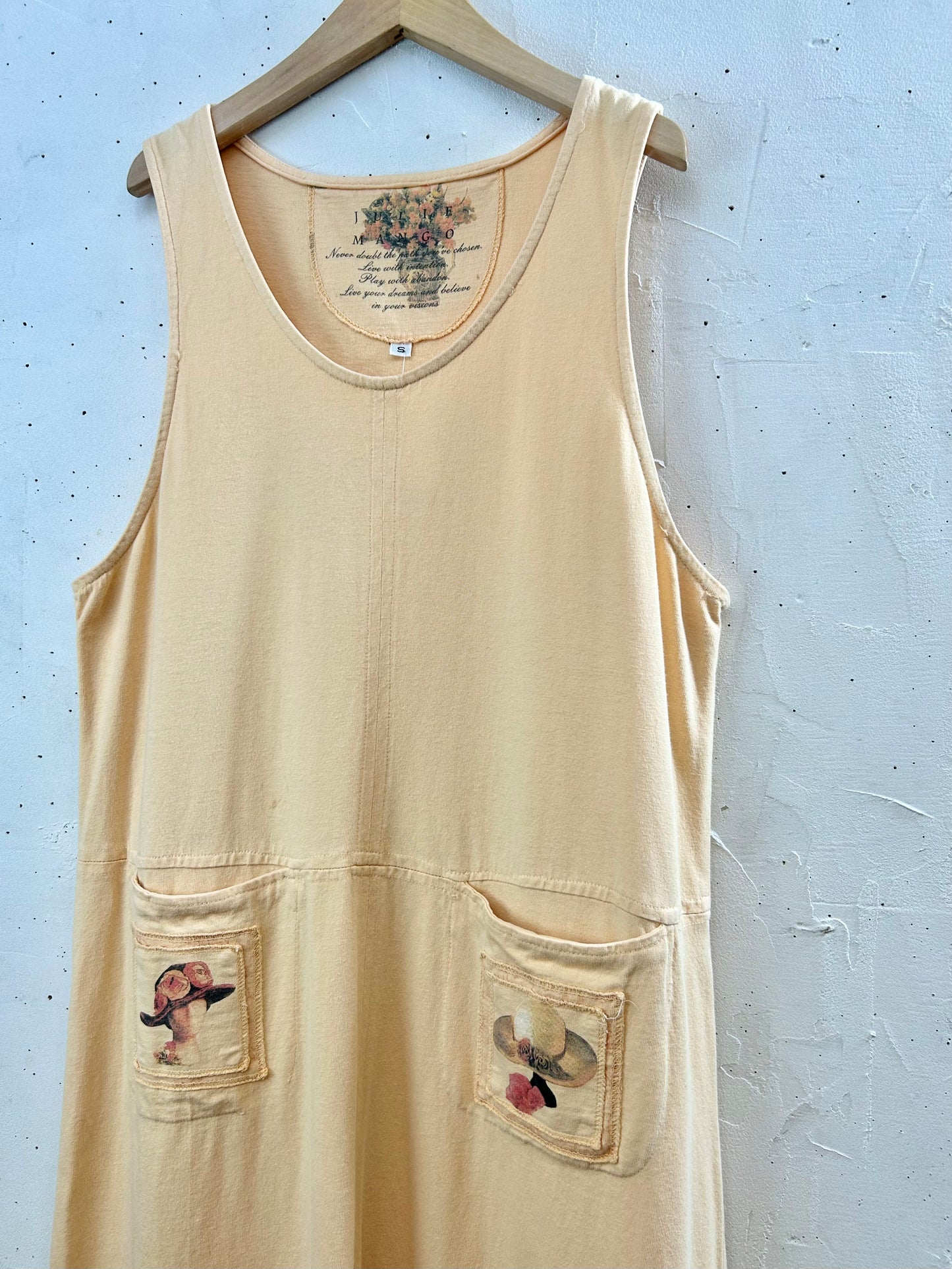 Vintage Patch Dress MADE lN USA [E30228]