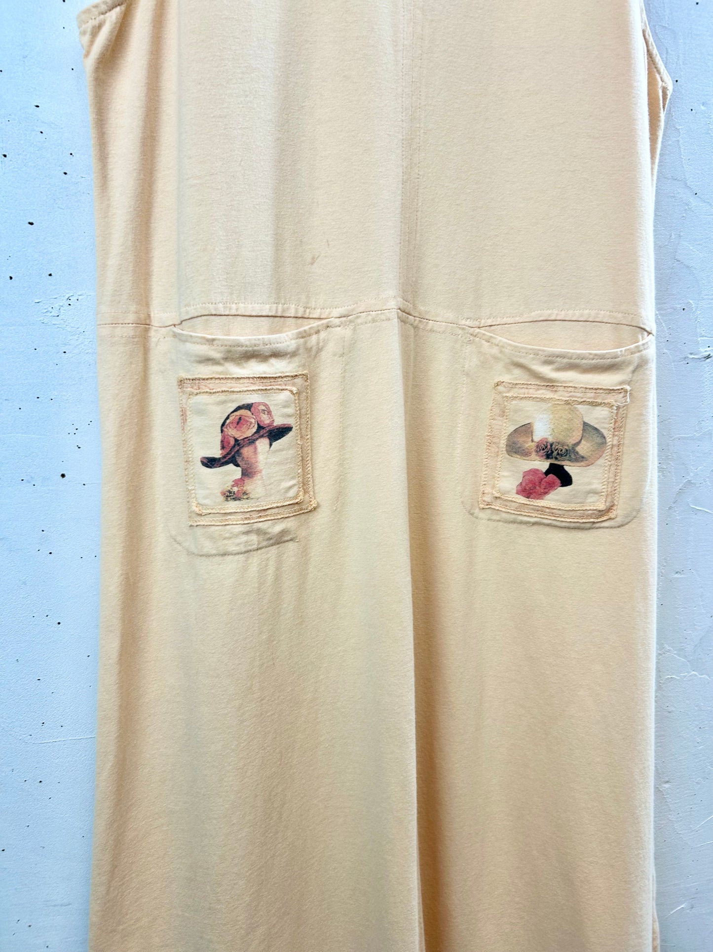 Vintage Patch Dress MADE lN USA [E30228]