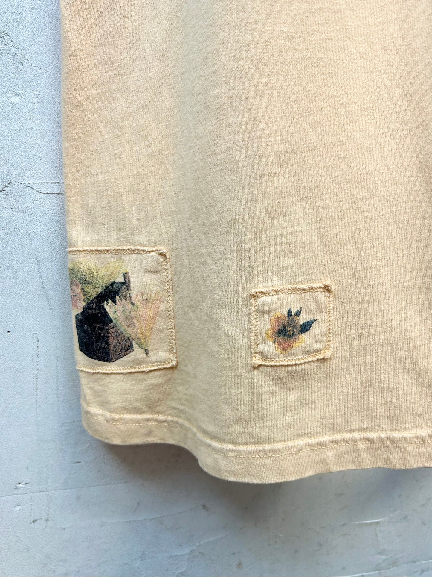 Vintage Patch Dress MADE lN USA [E30228]