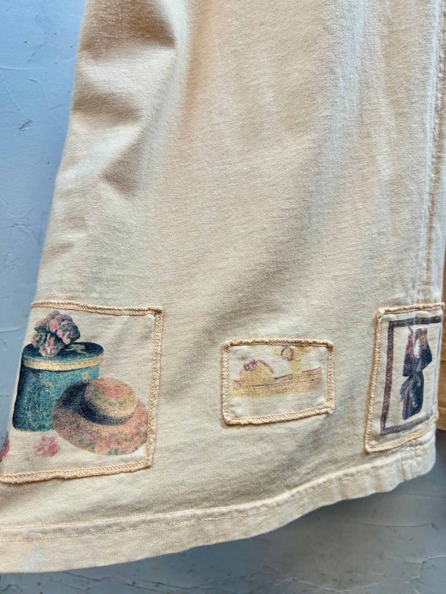 Vintage Patch Dress MADE lN USA [E30228]