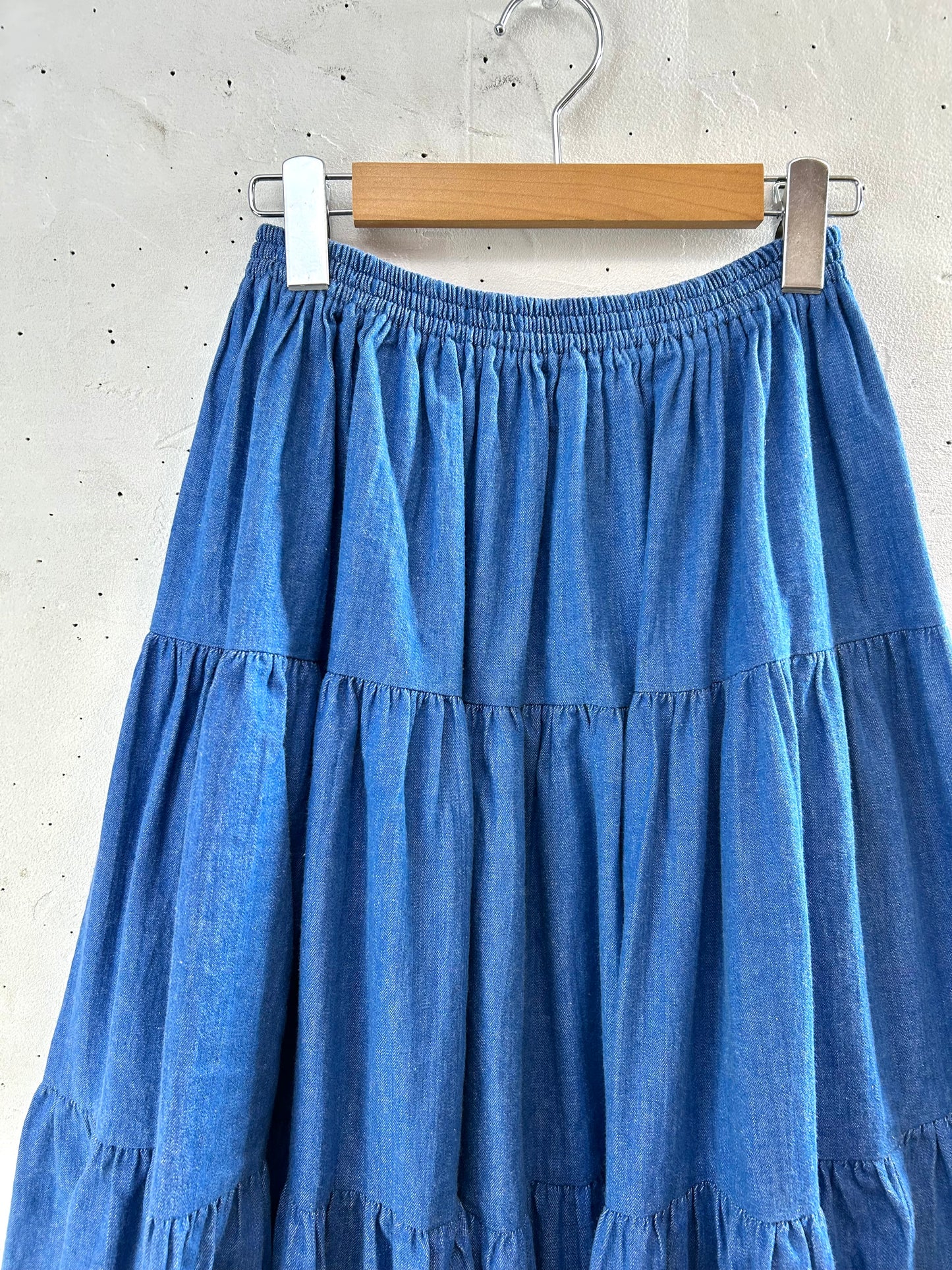 Vintage Denim Skirt MADE IN USA [L29144]