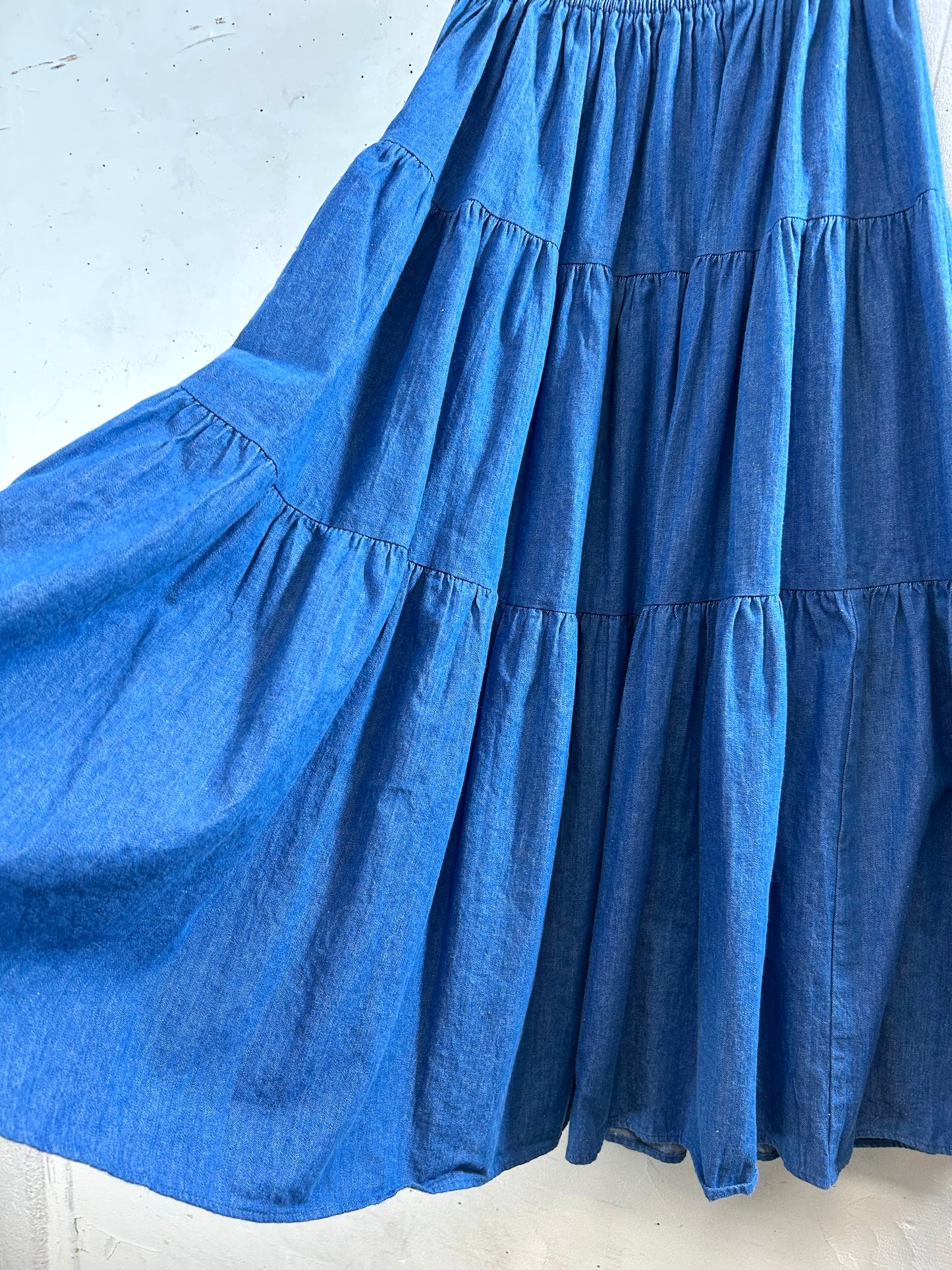 Vintage Denim Skirt MADE IN USA [L29144]