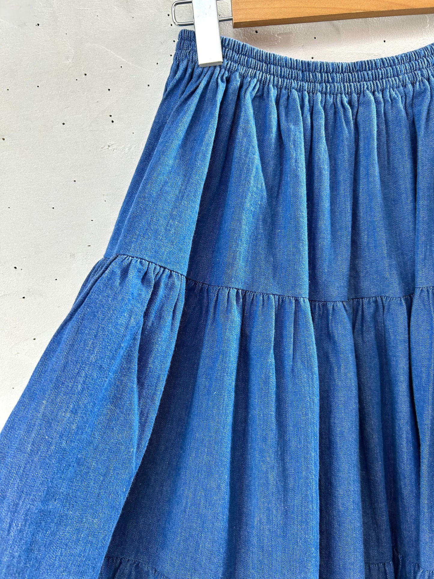 Vintage Denim Skirt MADE IN USA [L29144]