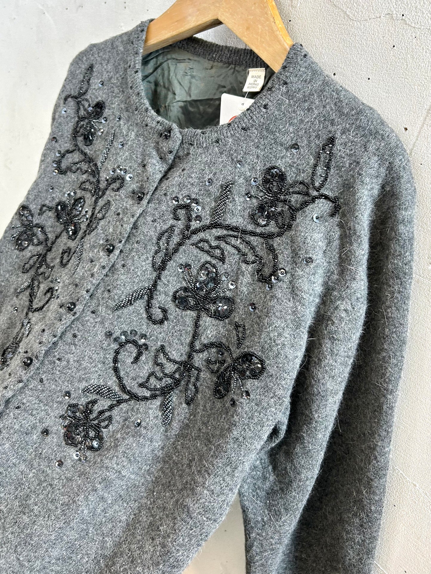 Vintage Beads Knit Cardigan [J28705]