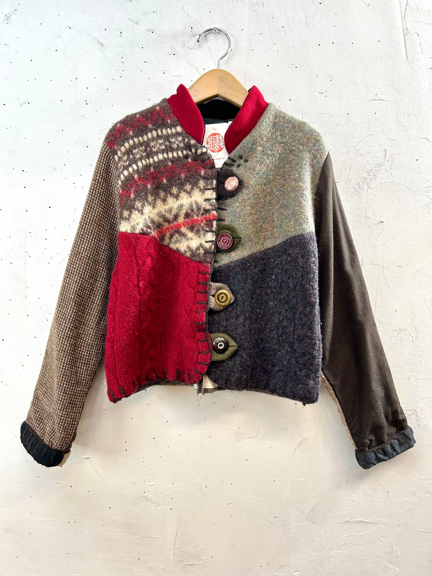 Vintage Patchwork Jacket MADE IN USA[K28918]