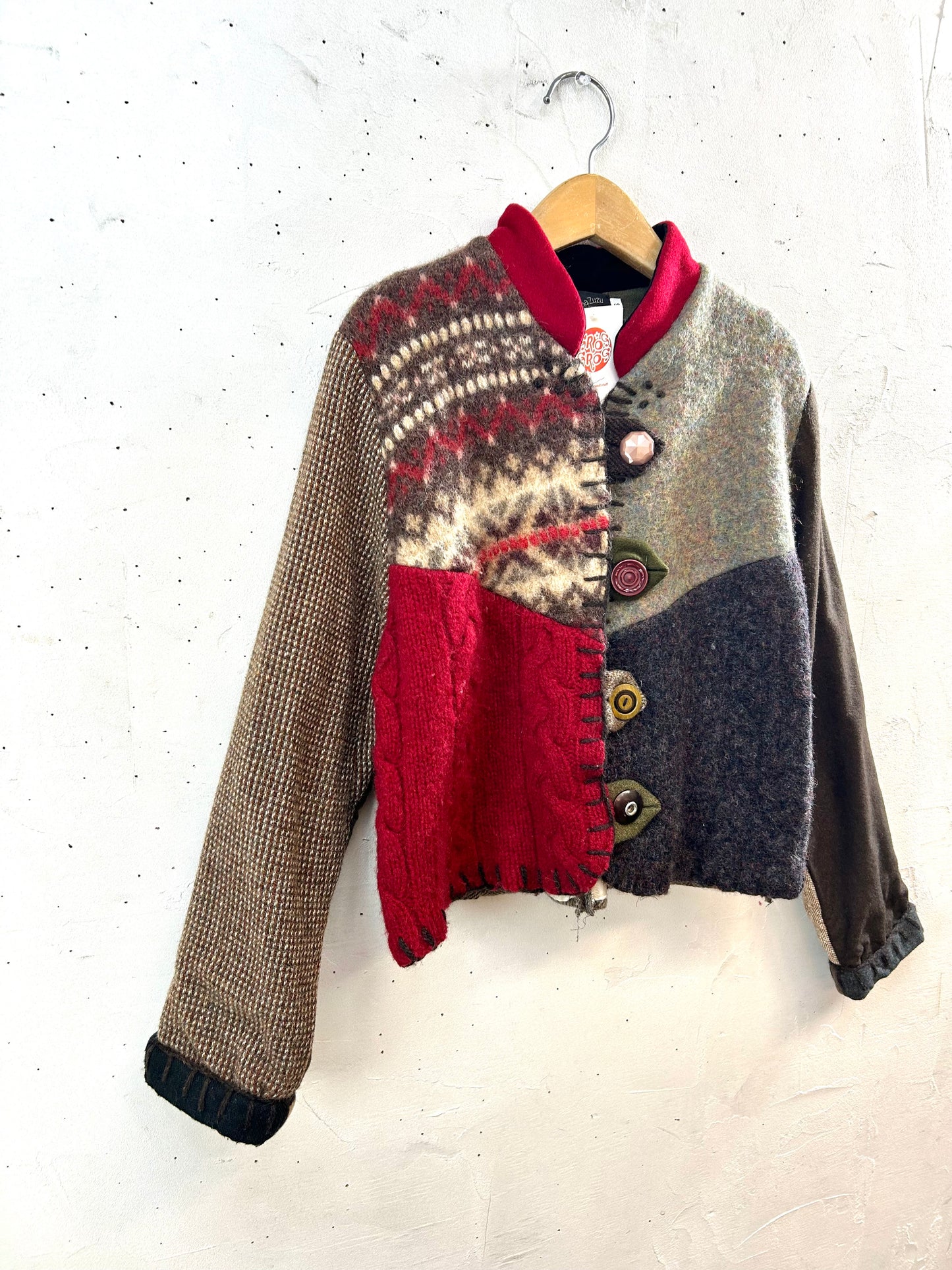 Vintage Patchwork Jacket MADE IN USA[K28918]