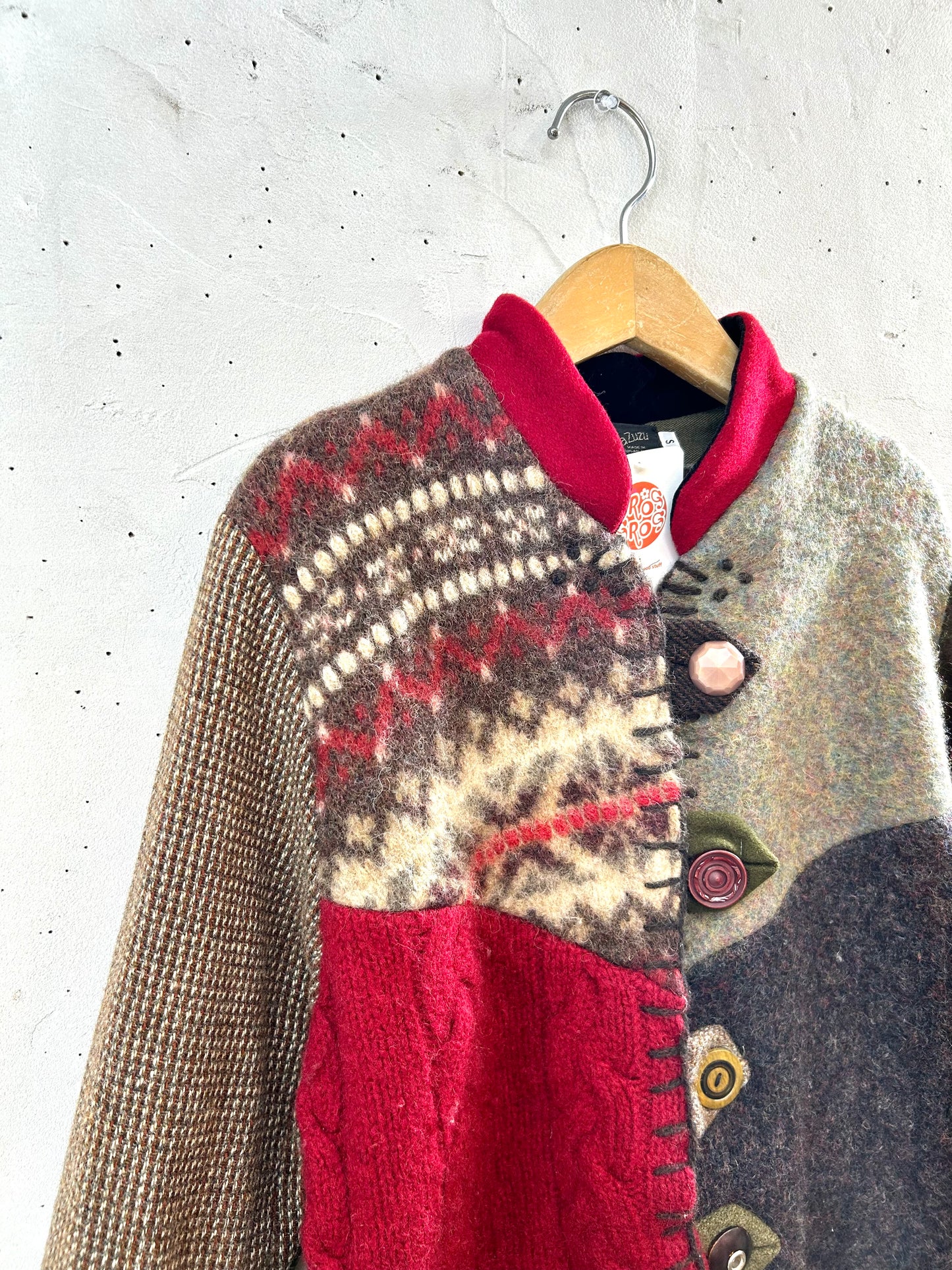 Vintage Patchwork Jacket MADE IN USA[K28918]