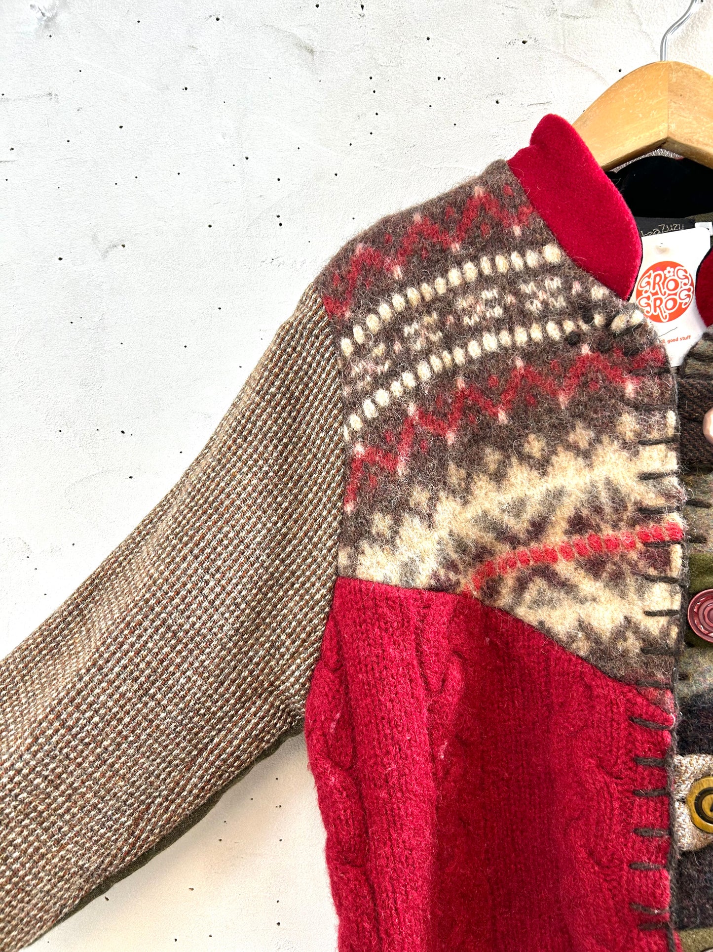 Vintage Patchwork Jacket MADE IN USA[K28918]