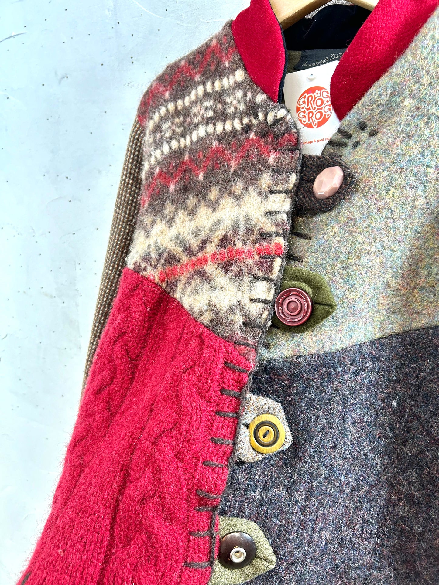 Vintage Patchwork Jacket MADE IN USA[K28918]